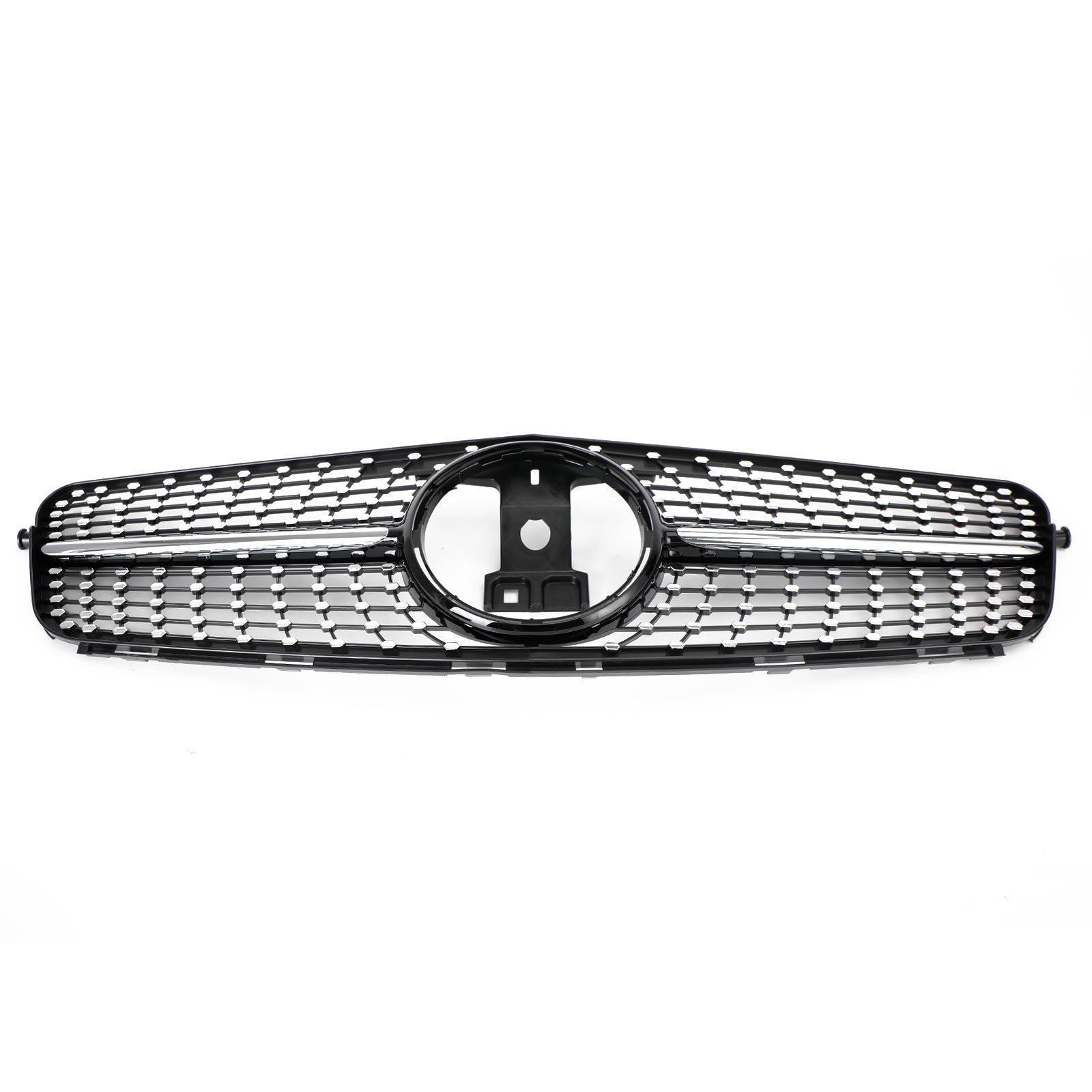 2008-2014 Benz C-Class W204 C180/C200/C230/C250/C280/C300/C350 Diamond Black Chrome Front Grille Grill Generic