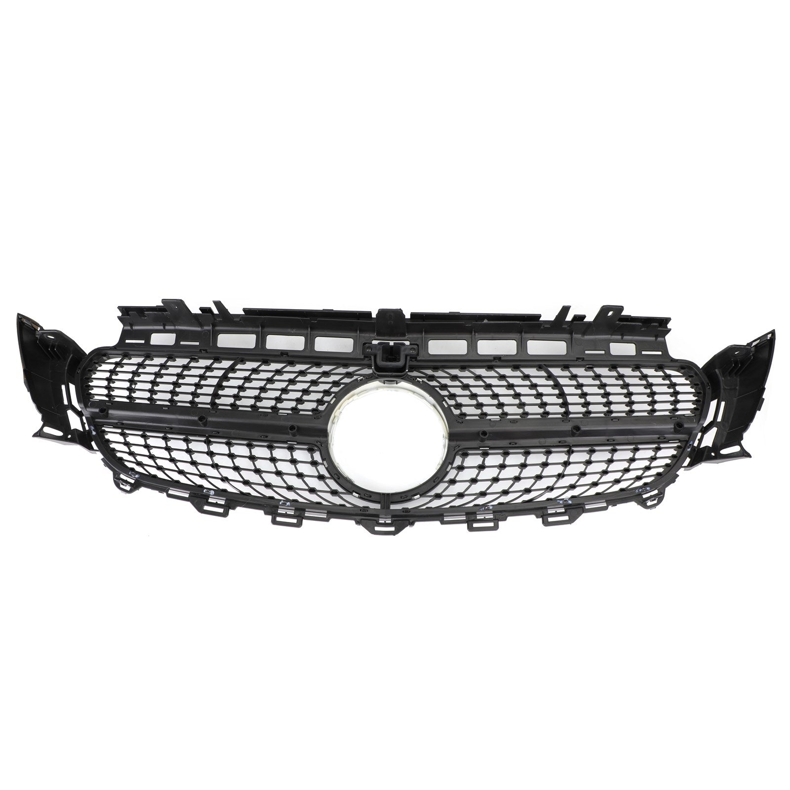 2017-2018 Benz E400 e AMG E43 Sports Sports Only Diamond Silver Border Front Grille Grill