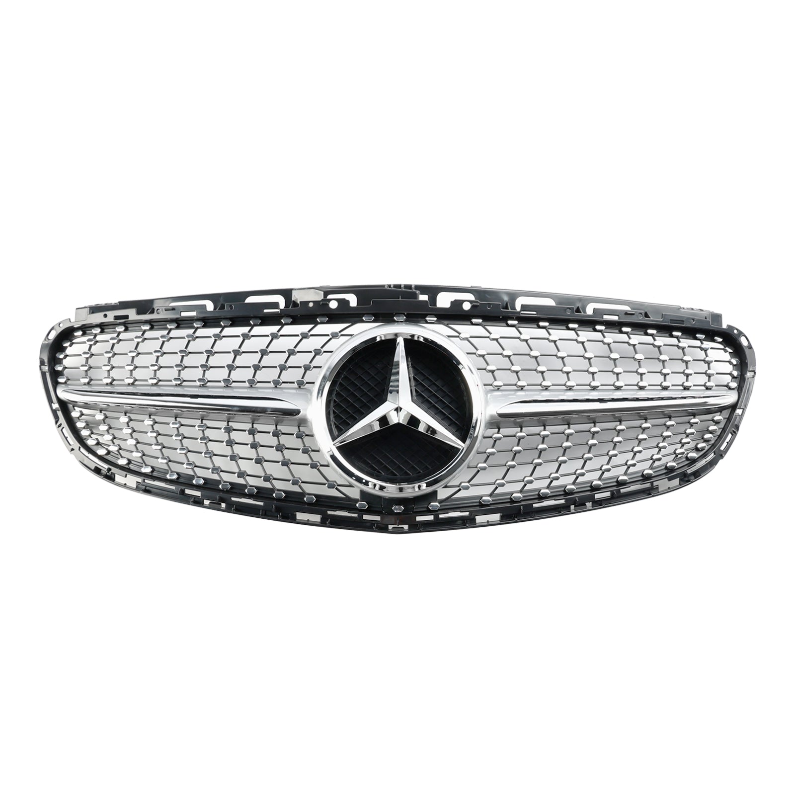 Grille de pare-chocs avant en diamant pour Mercedes Classe EW212 2013-2016 Refonte