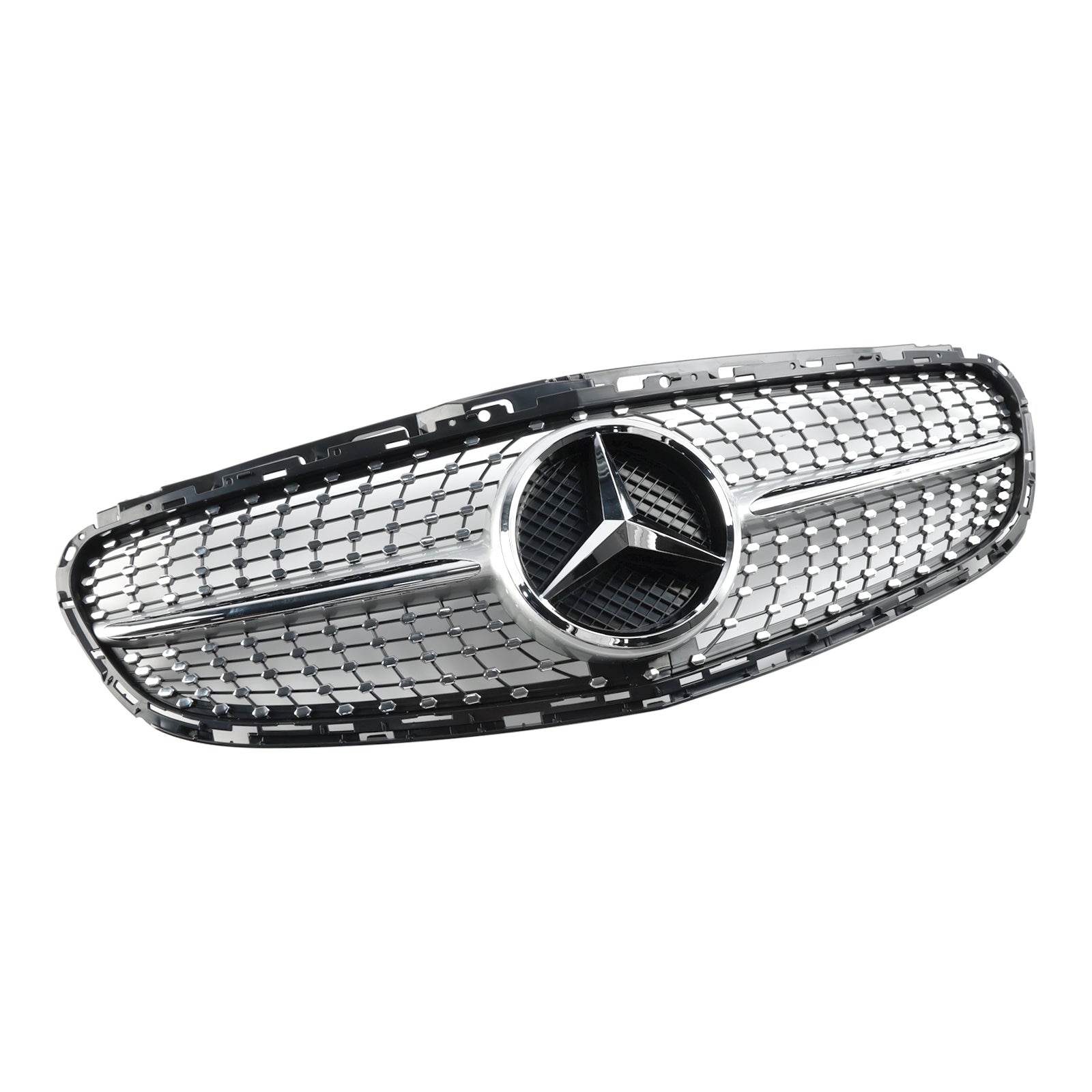 Grille de pare-chocs avant en diamant pour Mercedes Classe EW212 2013-2016 Refonte