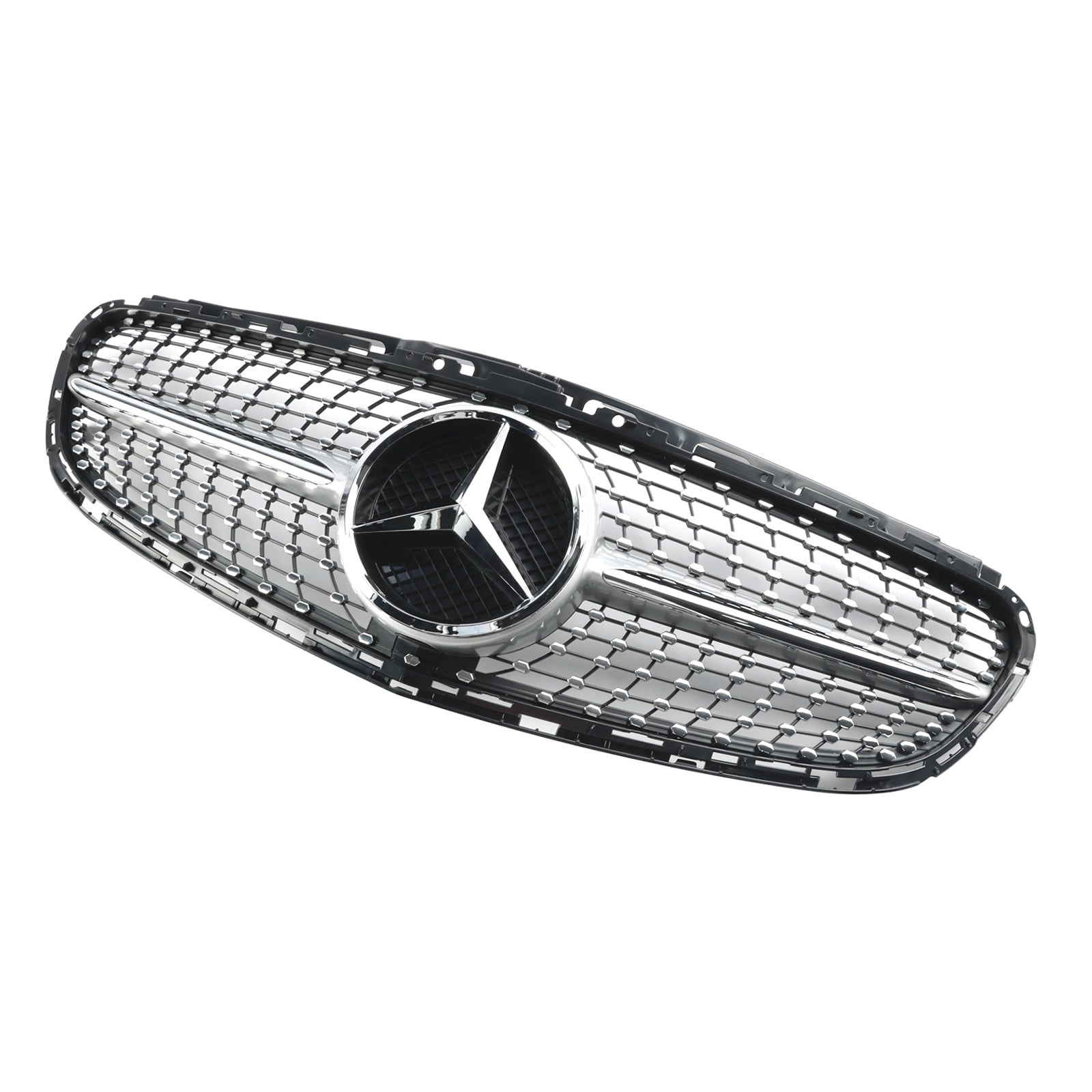 Grille de pare-chocs avant en diamant pour Mercedes Classe EW212 2013-2016 Refonte