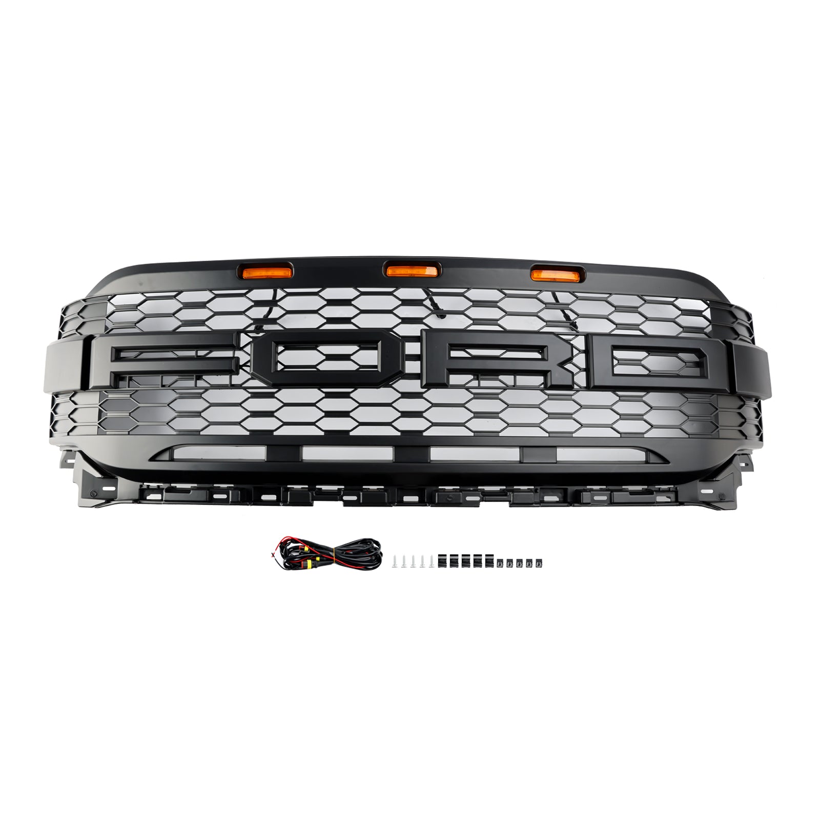 2021 2022 2023 Ford F150 Raptor med LED-ersättnings-ABS främre stötfångargrill