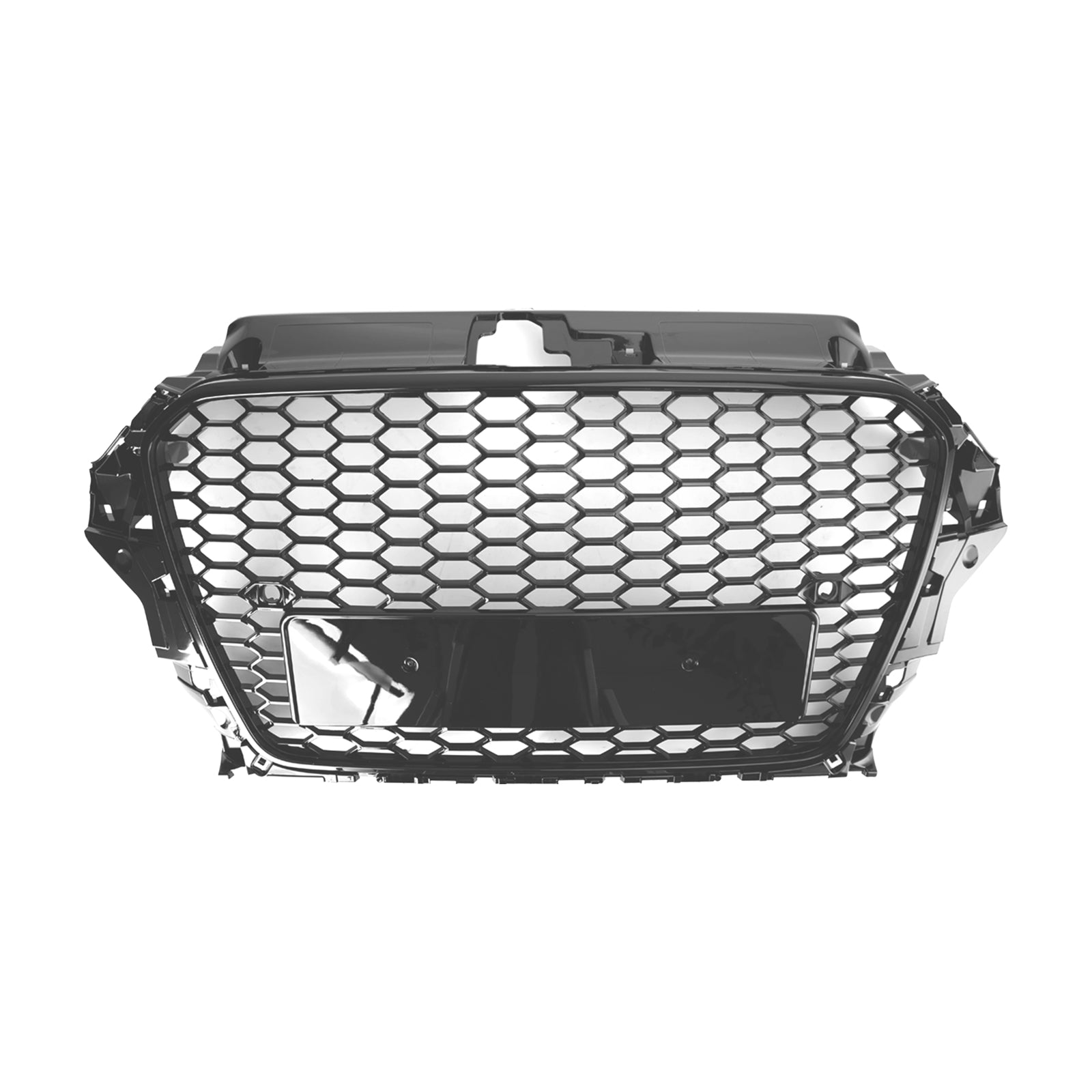 Audi A3 S3 2013-2016 RS3 Style Front Hood Honeycomb Bumper Grille Grill Black