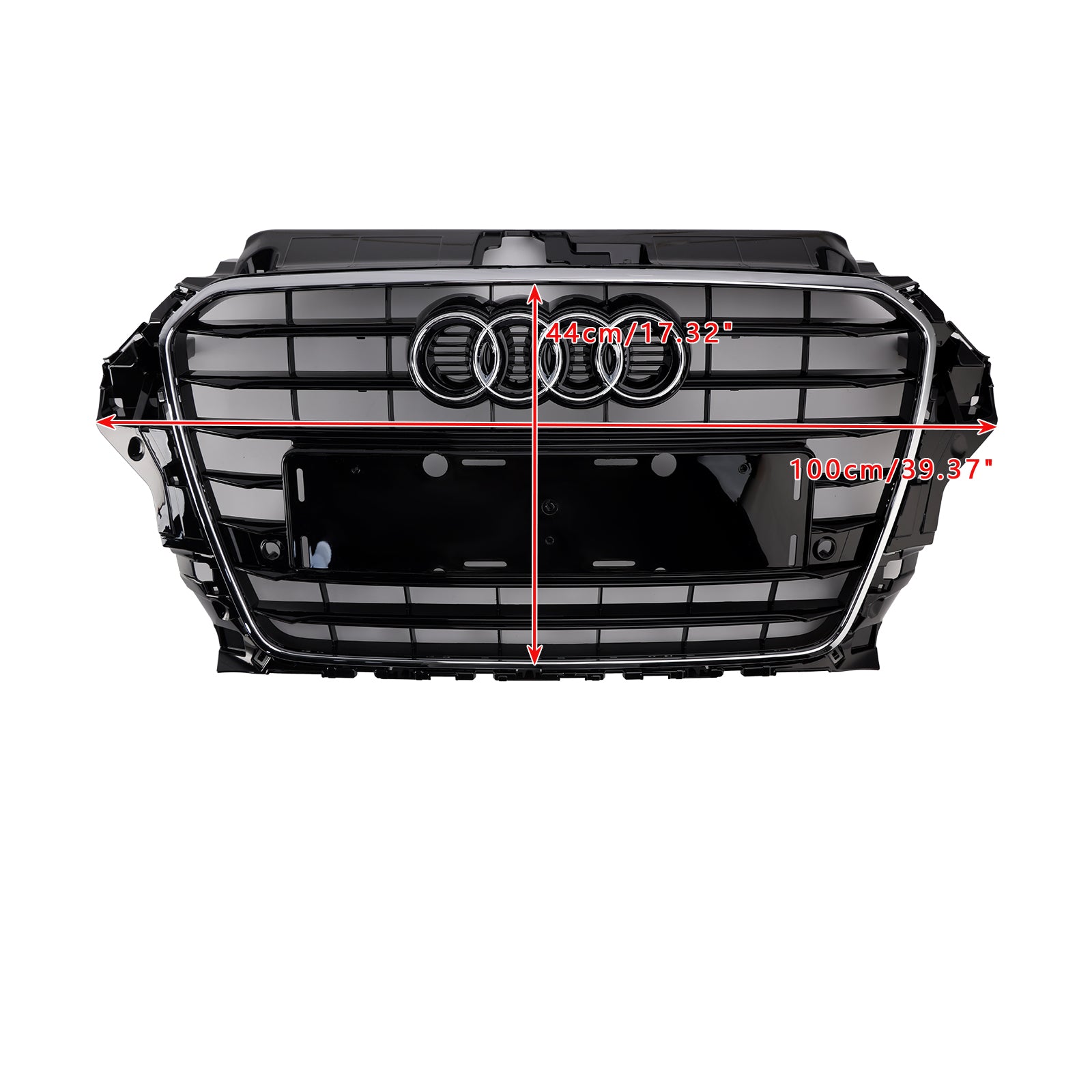 2013 2014 2015 2016 Audi A3 S3 S3 Style Front Bumper Grille Grill 8V3853651 Chrome