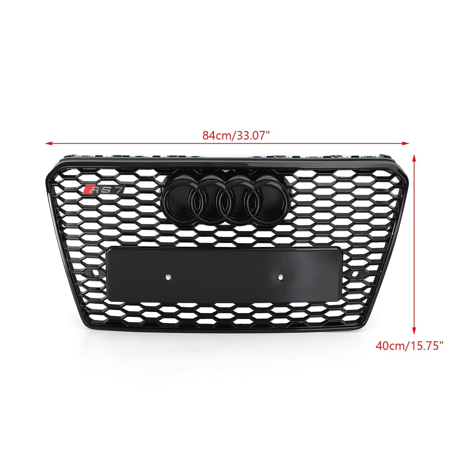 2012-2015 Audi A7/S7 RS7 Style Honeycomb Sport Mesh Hex Grille Grill Fit Black