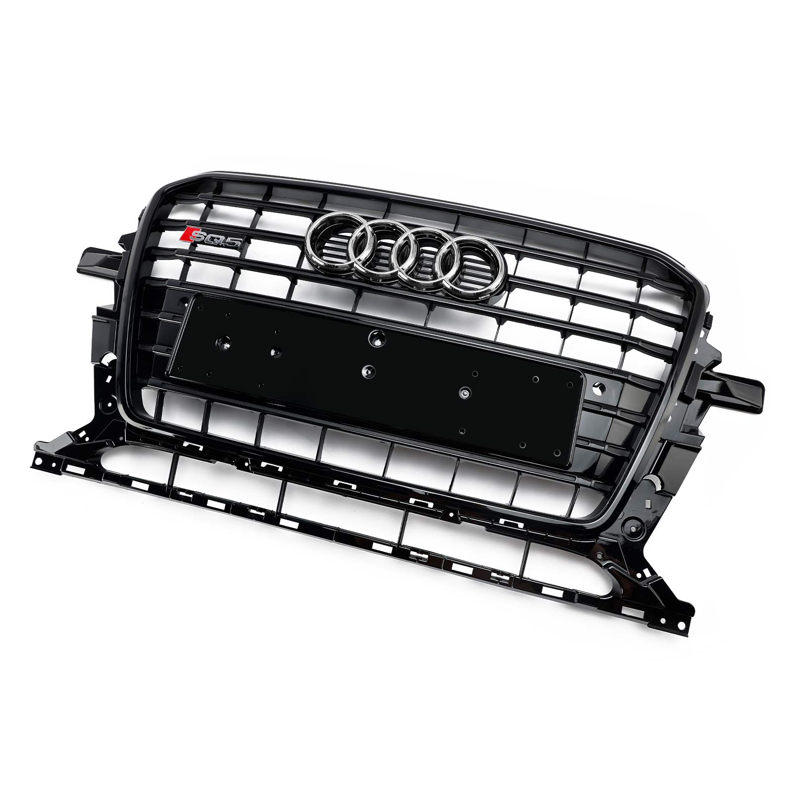 Black SQ5 Style Honeycomb Mesh Sport Hex Grill fit Audi Q5 8R 2013-2017