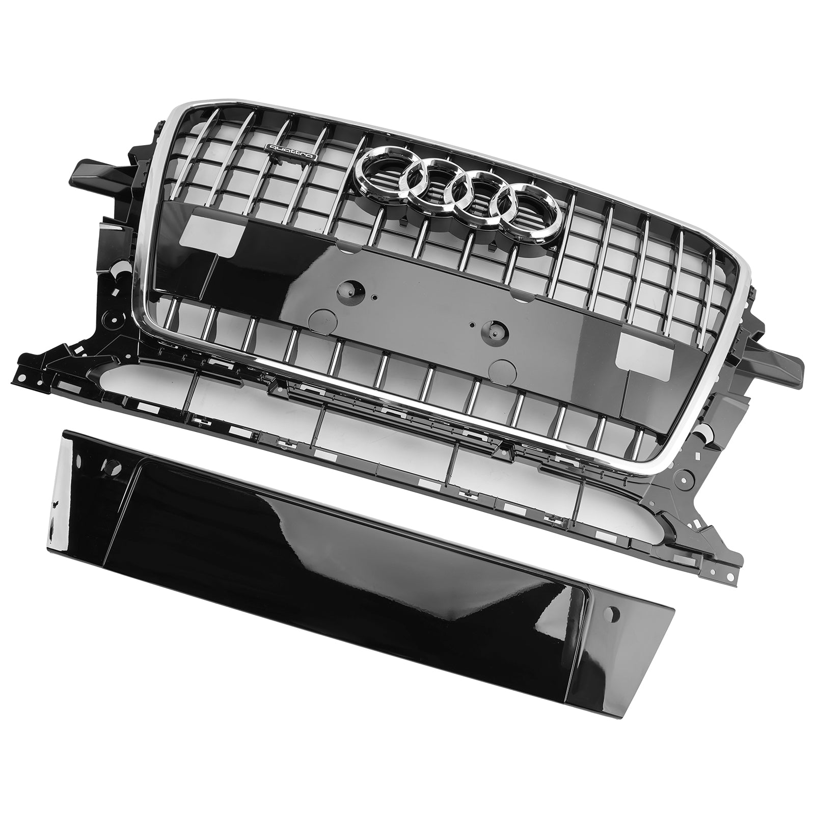 2013-2017 Audi Q5 SQ5 8R Chrome Front Mesh Sport Hex Grille Grill