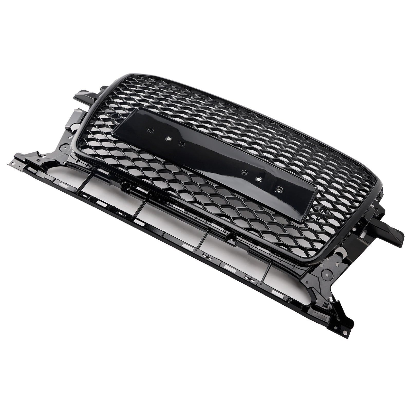 2013-2017 Audi Q5 SQ5 Gloss Black Front Honeycomb Bumper Grill Grill