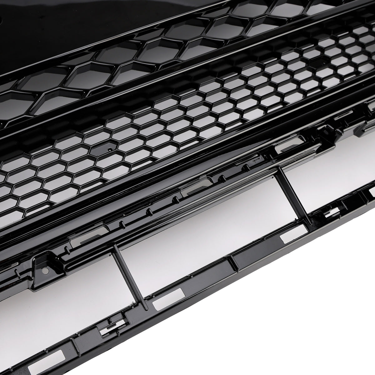 2013-2017 Audi Q5 Gloss Black Front Honeycomb Bumper Grille Grill