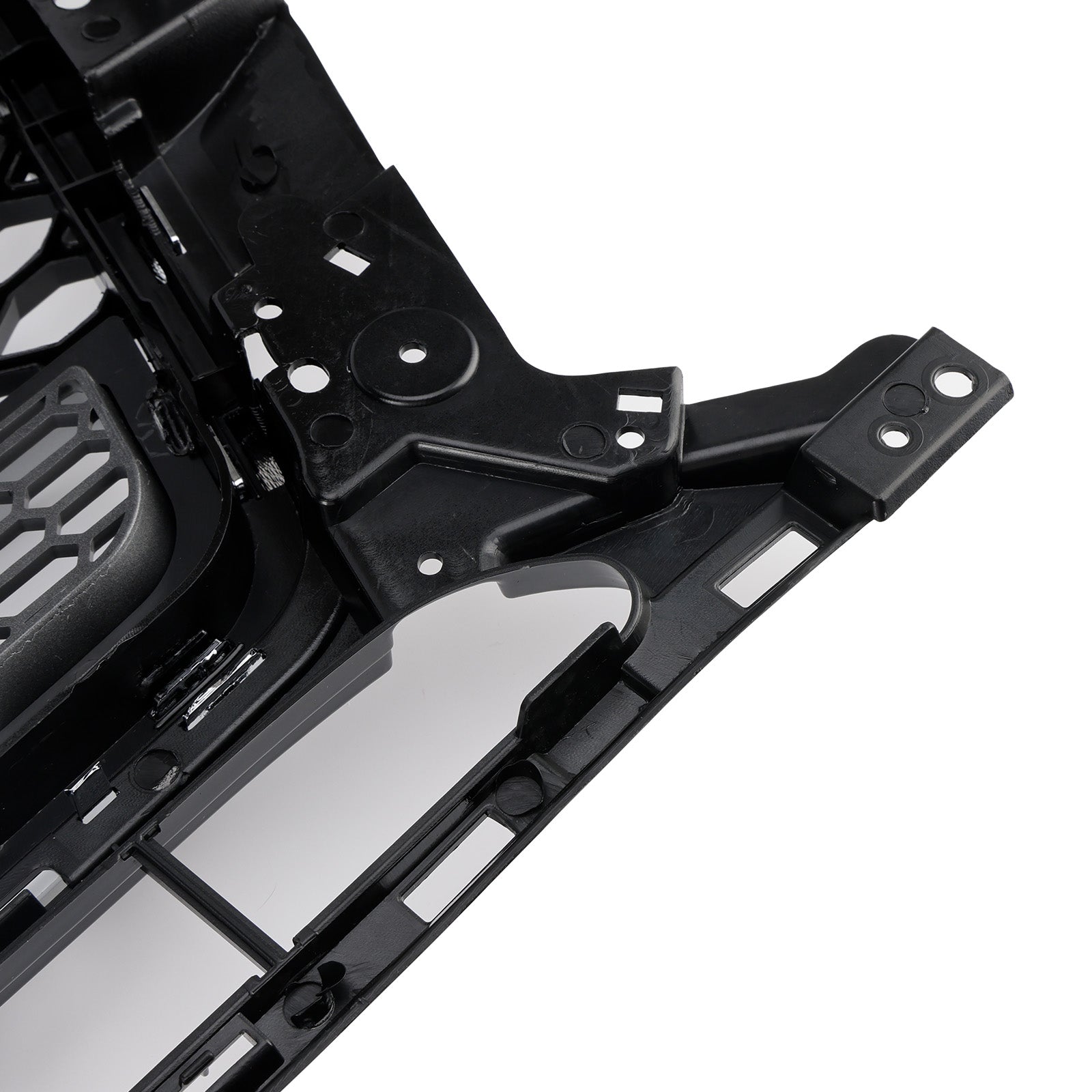 Parrilla de parachoques delantera tipo panal para Audi Q5 2013-2017, cromada/negra