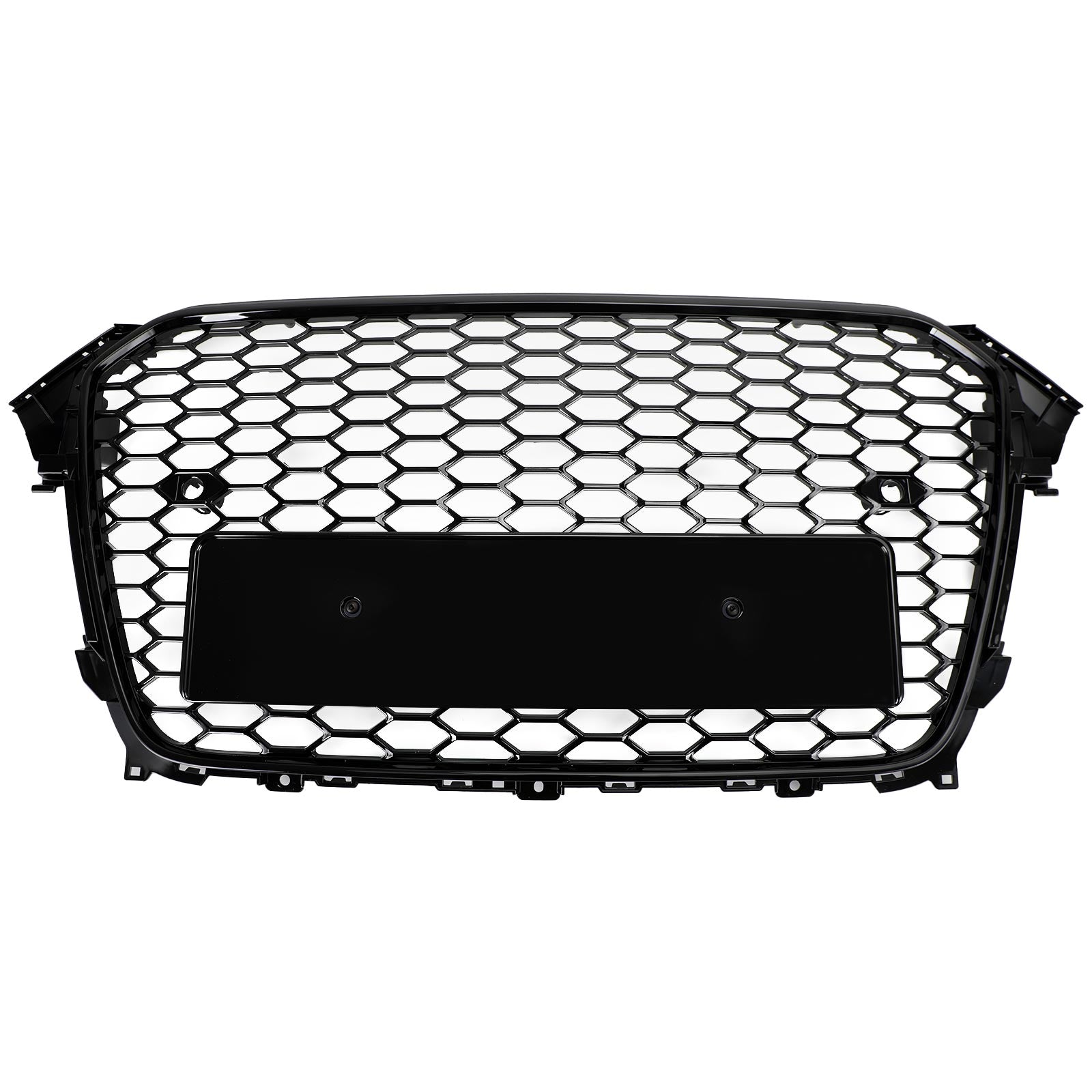 2013-2016 Audi A4 S4 B8.5 RS4 Style Mesh Front Bumper Grille Grill Gloss Black