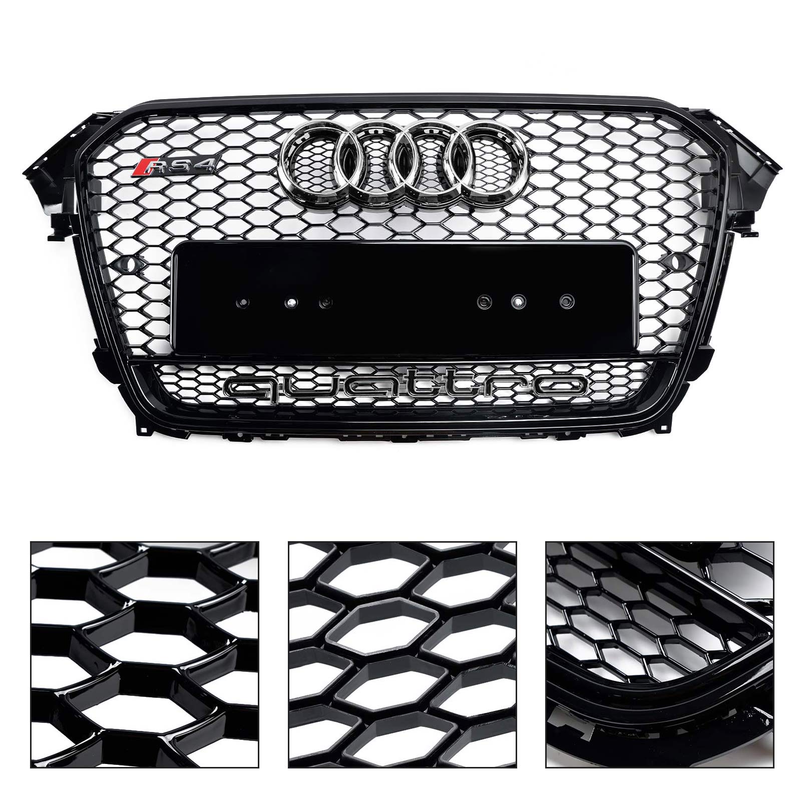 2013-2016 Audi A4 S4 B8.5 met Quattro RS4-stijl voorbumpergrille