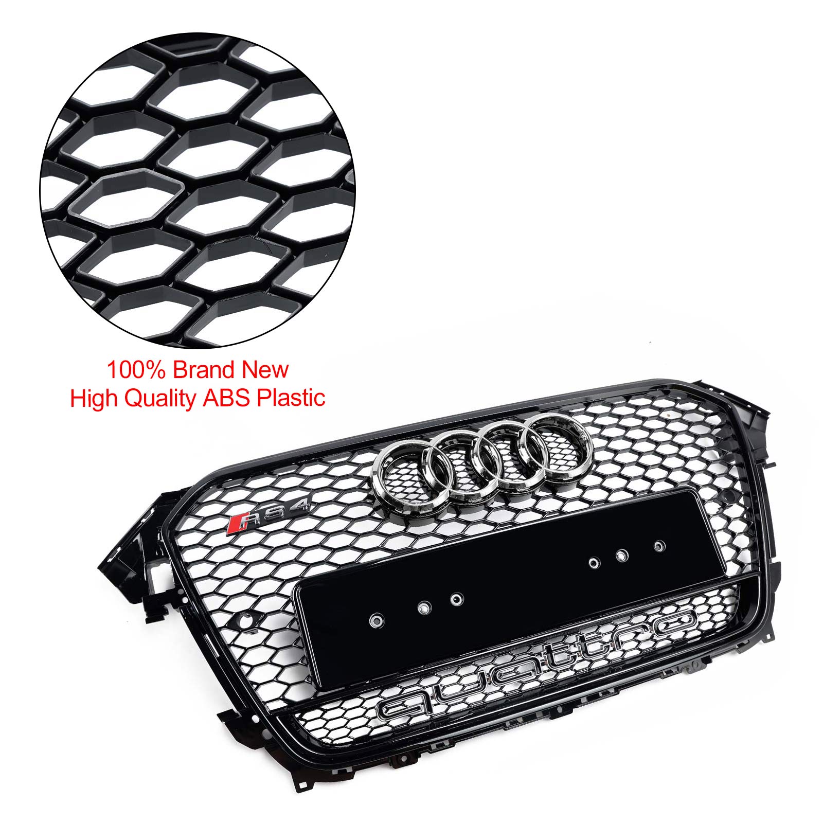 2013-2016 Audi A4 S4 B8.5 met Quattro RS4-stijl voorbumpergrille