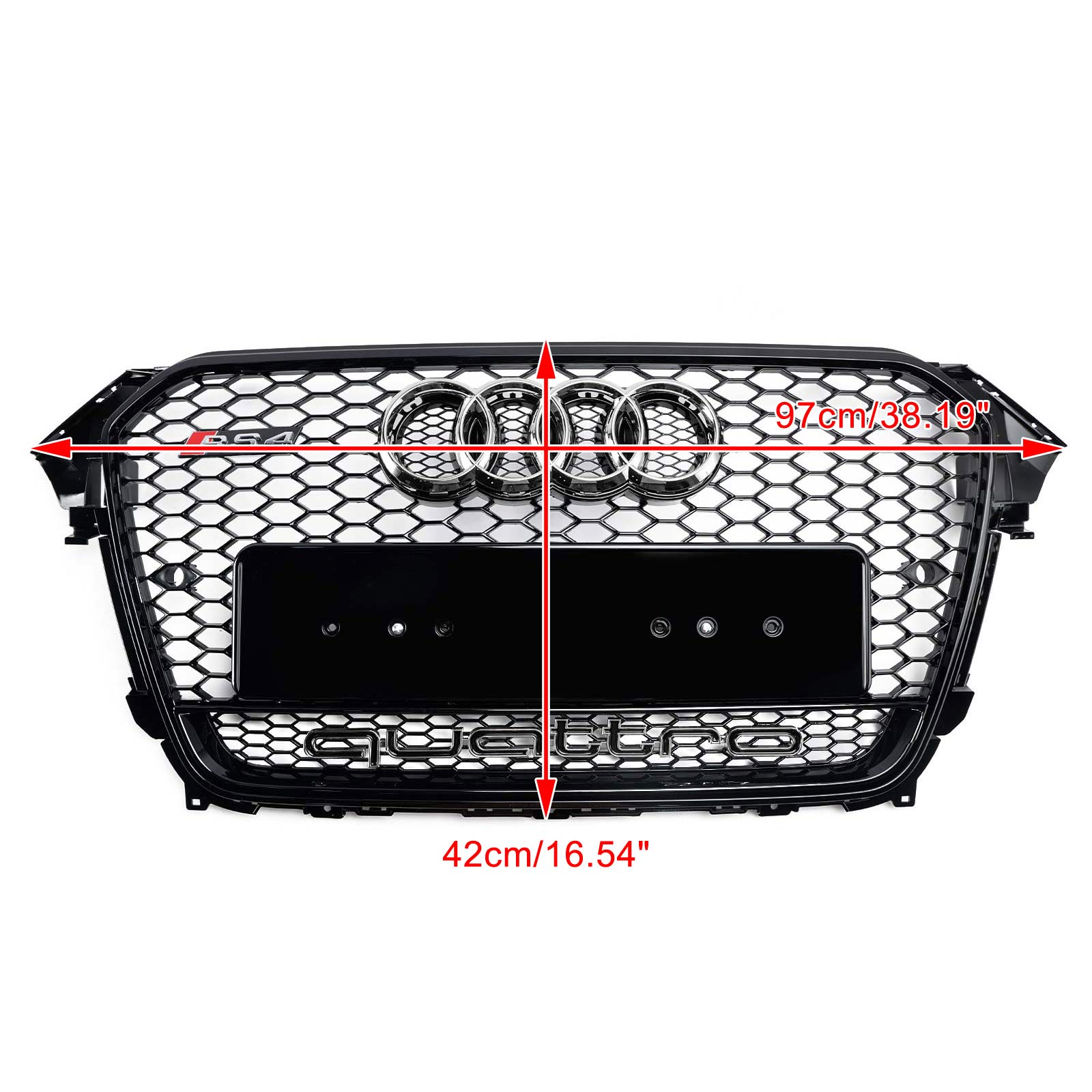 2013-2016 Audi A4 S4 B8.5 met Quattro RS4-stijl voorbumpergrille