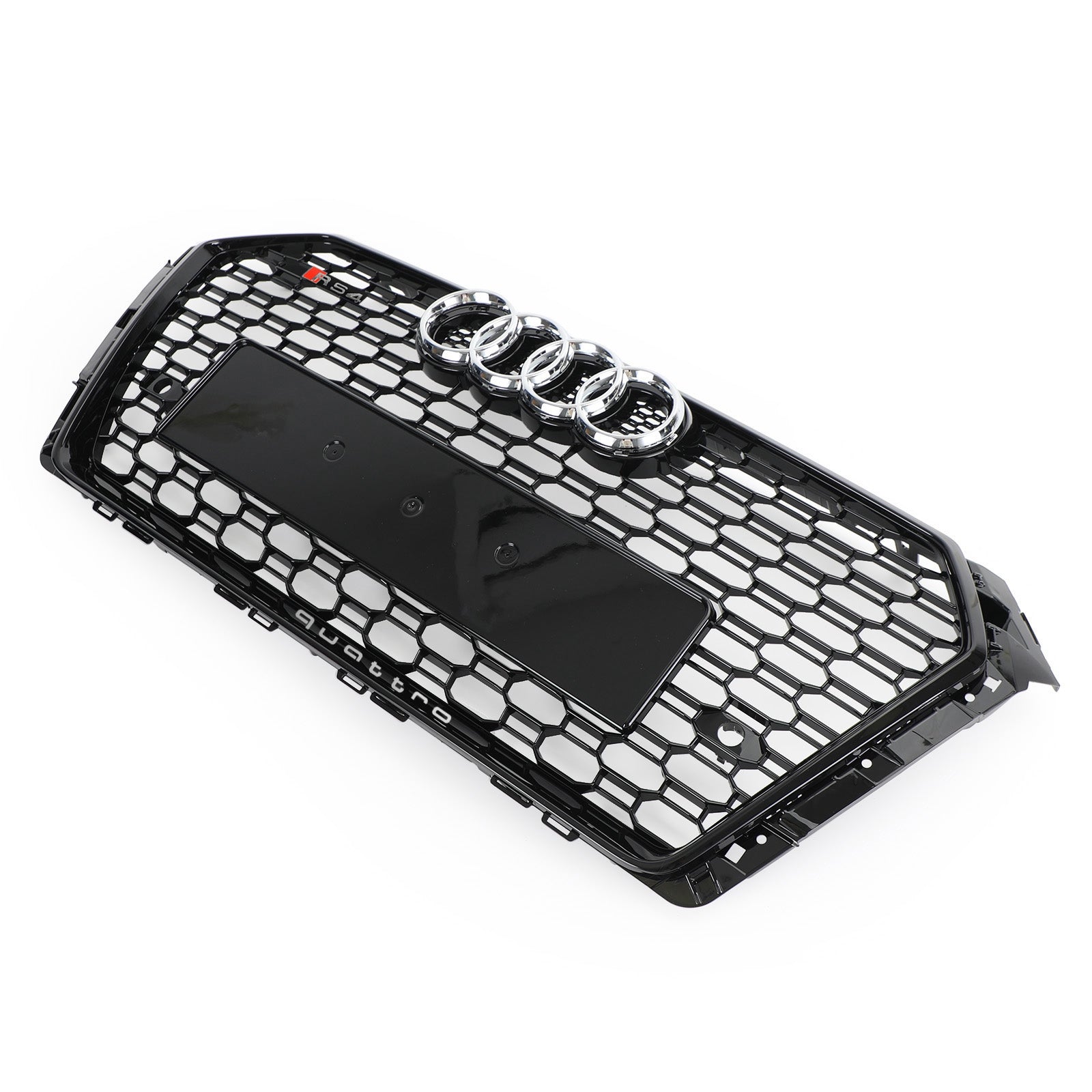 RS4 Style 2017 2018 Audi A4/S4 B9 Honeycomb Mesh Hex Grille Grill Black