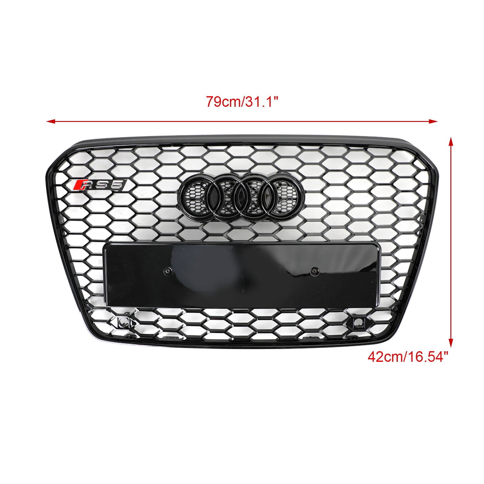 Front Grille 2013-2016 Audi A5 / S5 B8.5 style Honeycomb Mesh Front Bumper Grille Grill