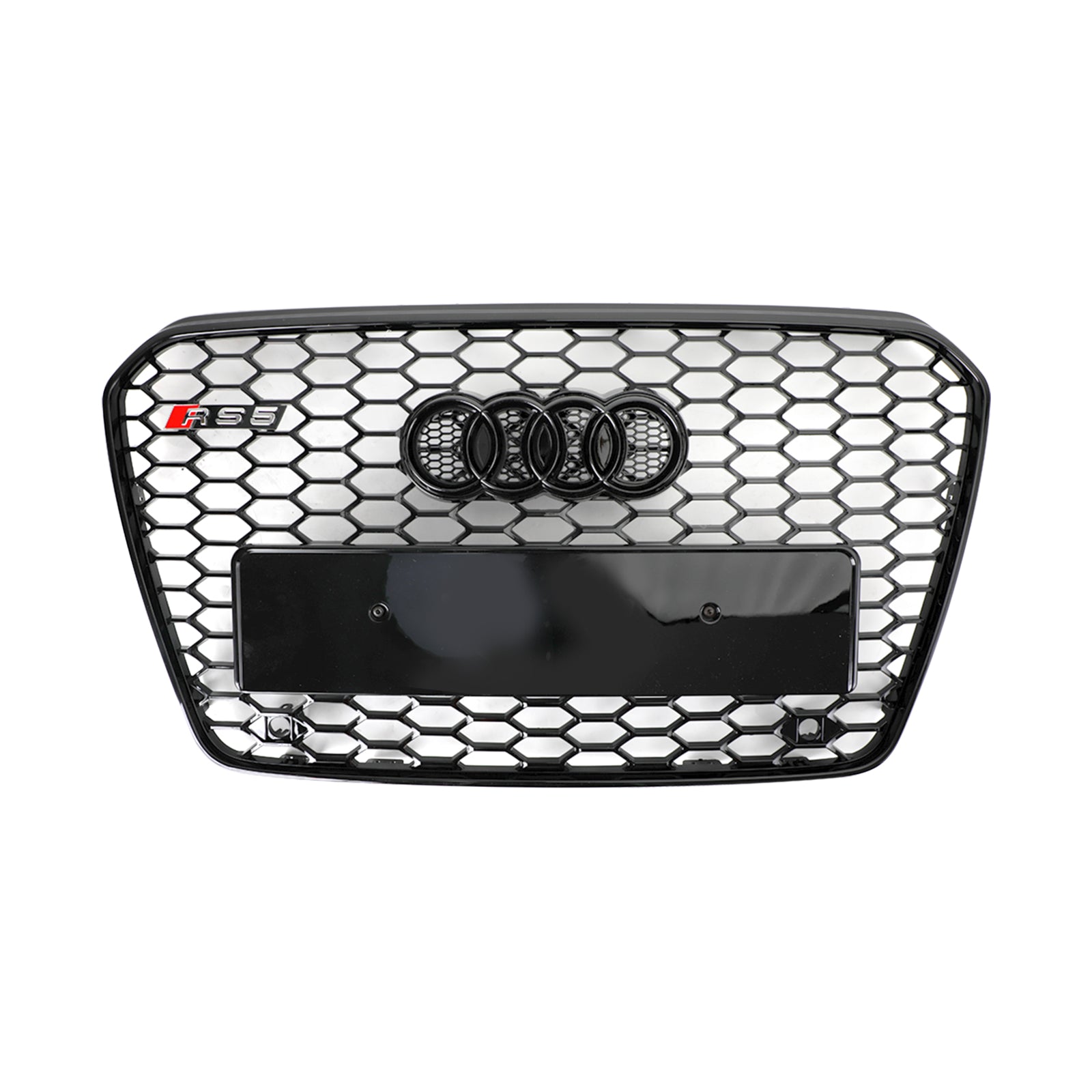 Grille de calandre de pare-chocs avant en maille nid d'abeille style Audi A5/S5 B8.5 2013-2016