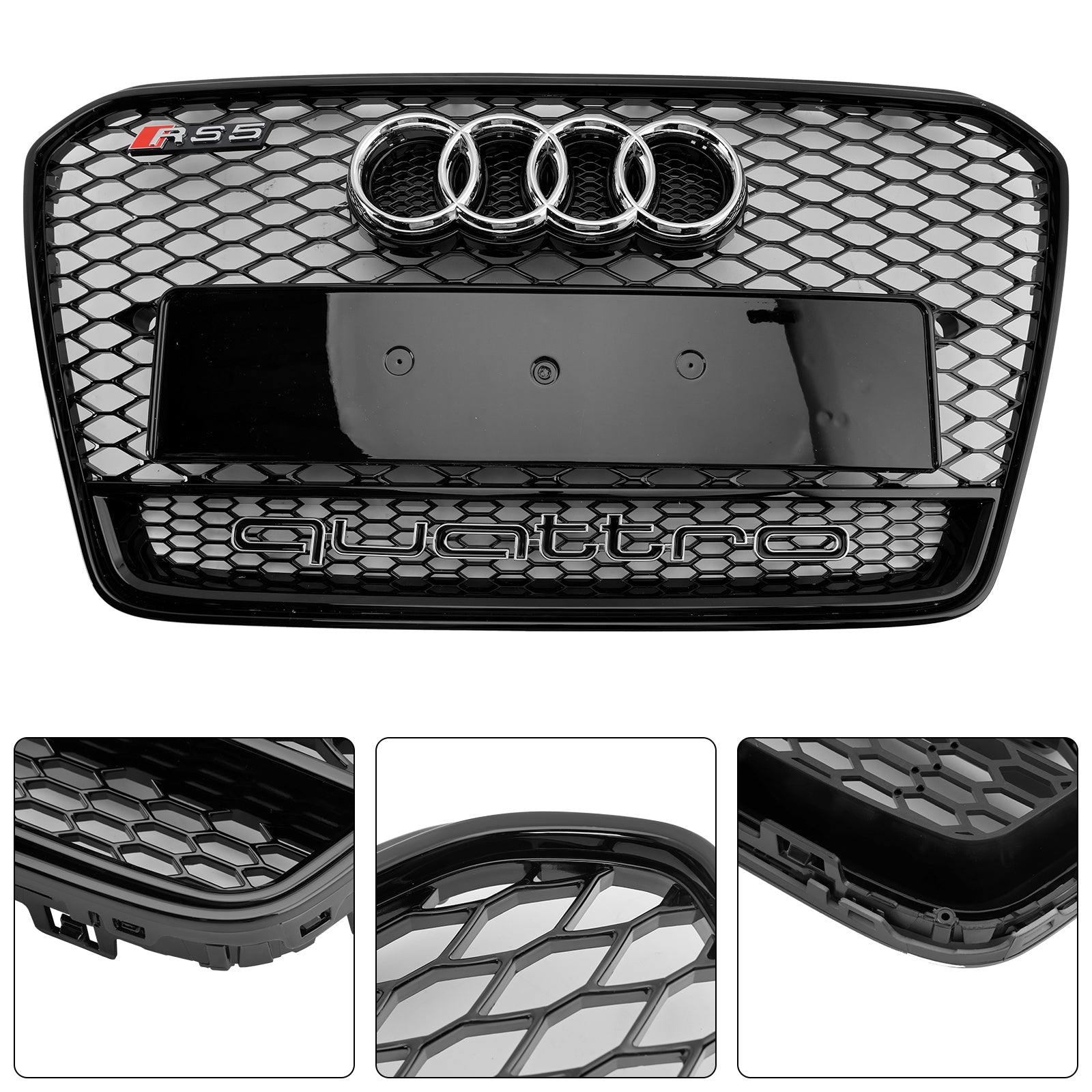 2013 2014 2015 2016 Audi A5 S5 B8.5 RS5 Style Grille de pare-chocs avant en nid d'abeille