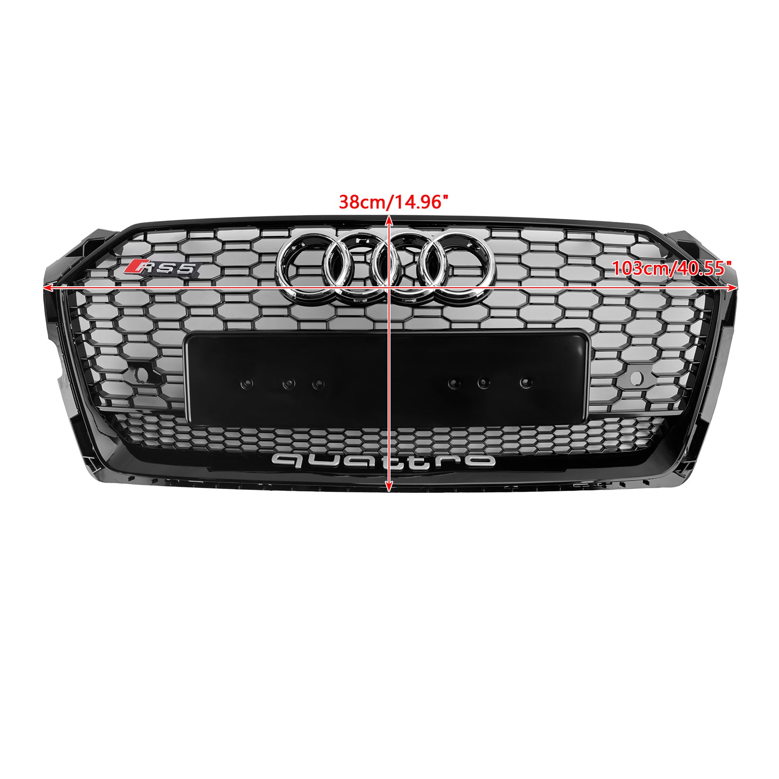 2017-2019 Audi A5 S5 B9 RS5 štýl Honeycomb Sport Mesh Hex Grill Grill