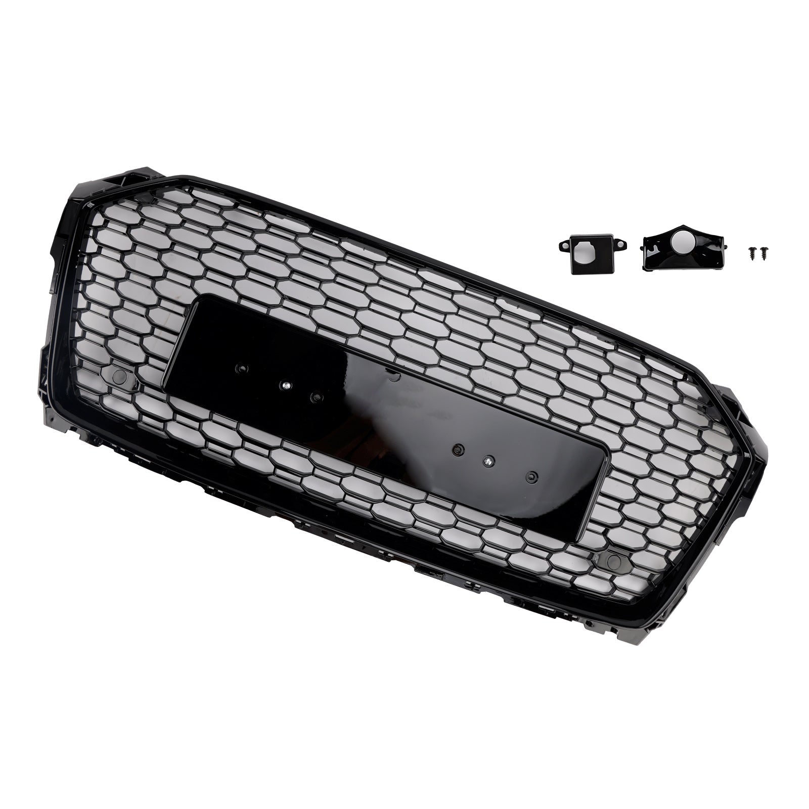 RS5 Style Sport Front Honeycomb Grille Grill Fit Audi A5 S5 B9 2017-2019