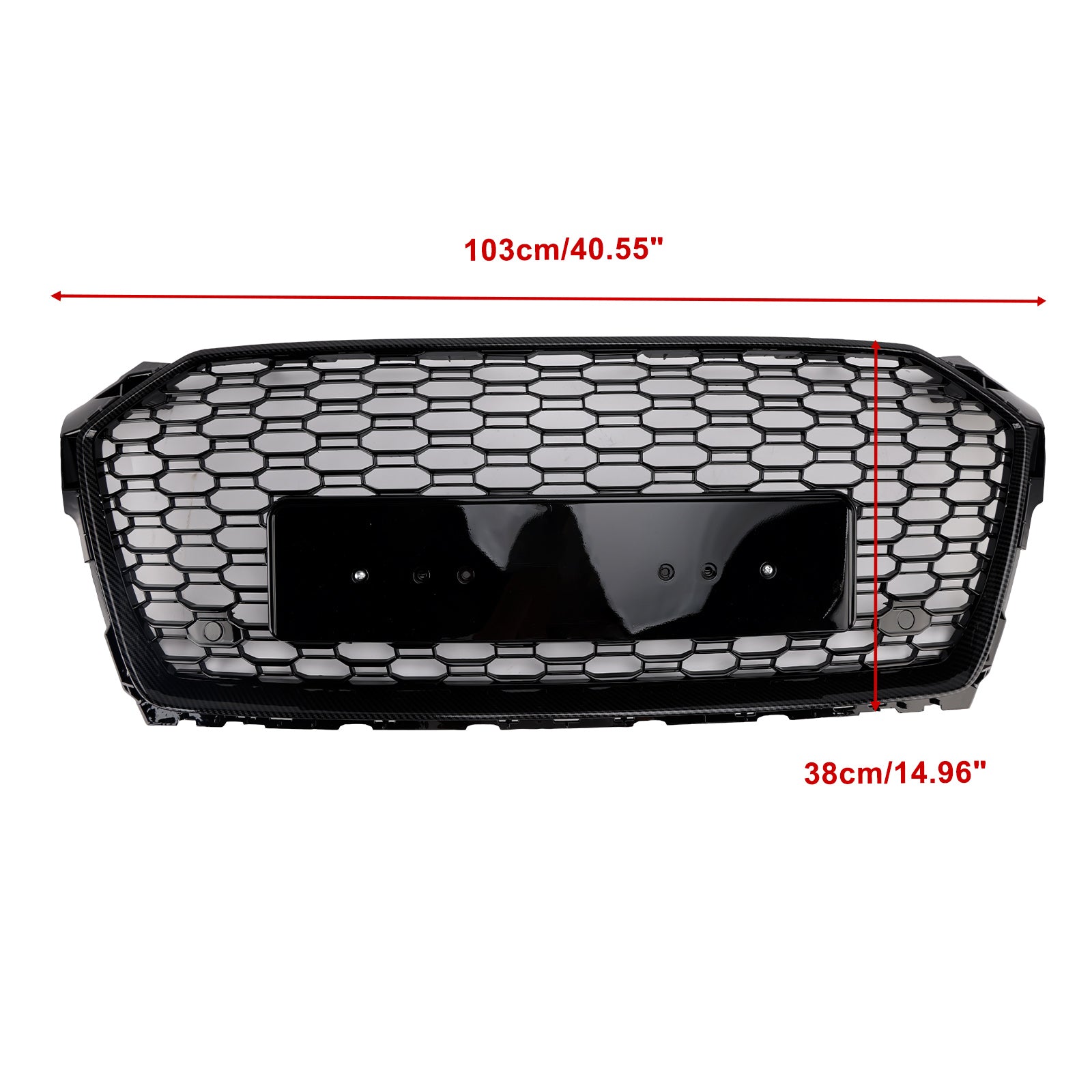 Grille de calandre avant en nid d'abeille pour Audi A5 S5 B9 RS5 Style Sport 2017-2019