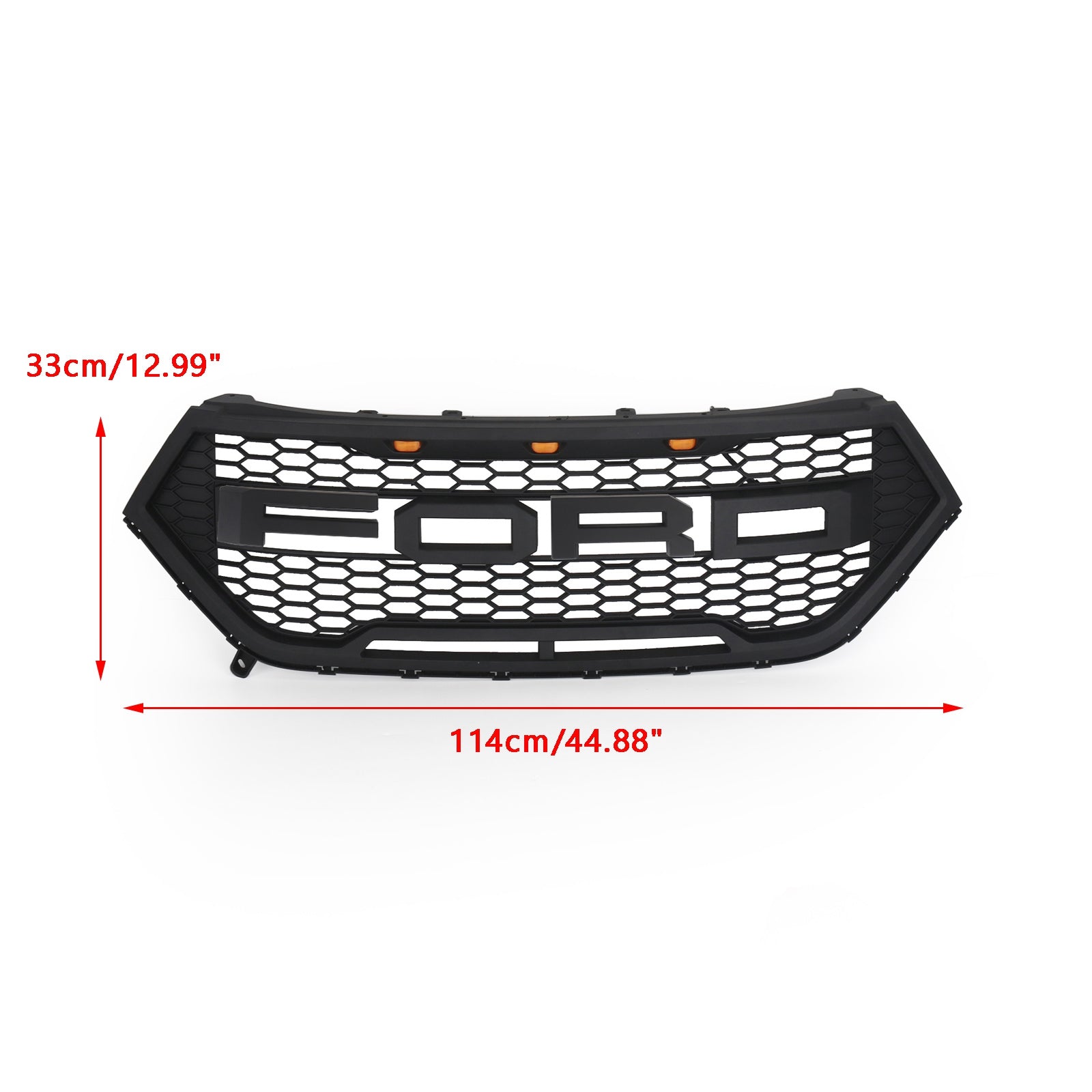 2015-2018 Ford Edge Raptor Style voorbumpergrille, bovenste grille, zwart