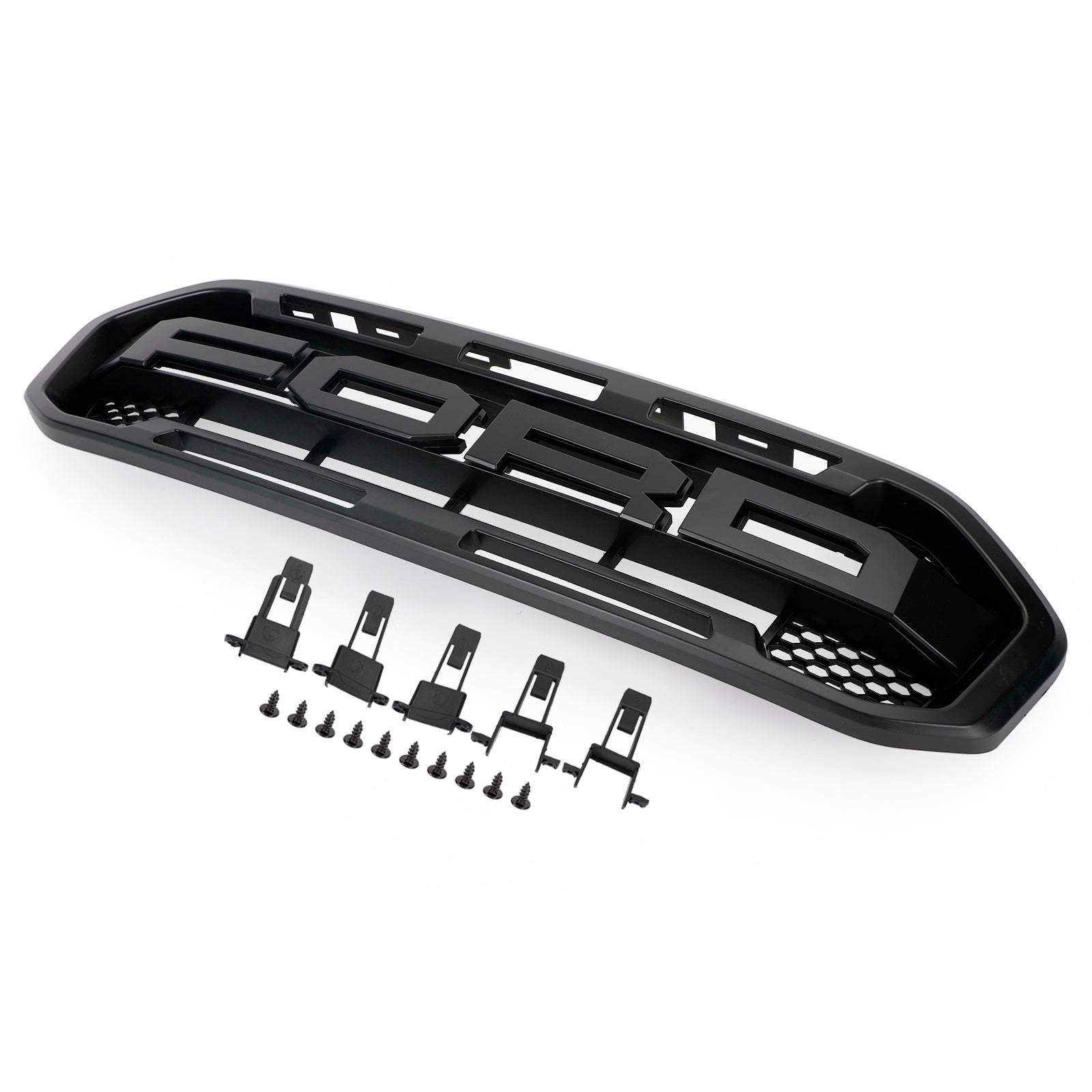 2019-2023 Ford Ranger Raptor Style Front Bumper Grille Grill Black