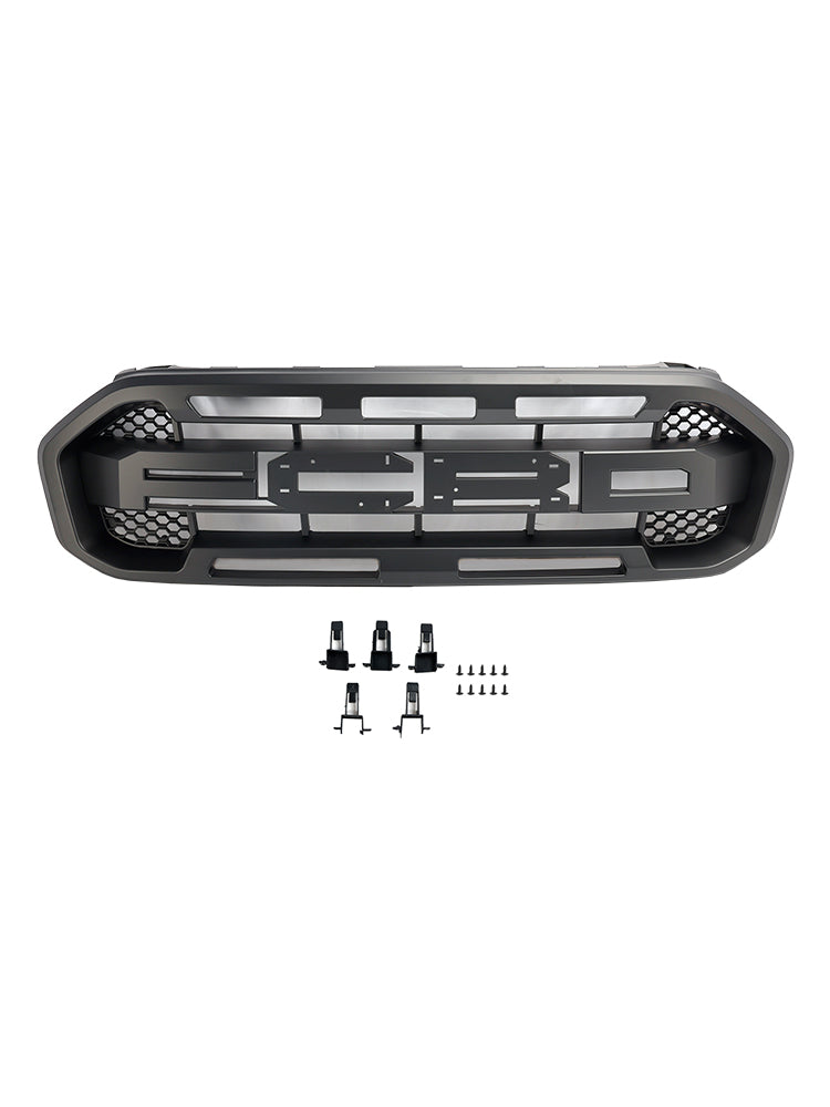 Ford Ranger 2019-2023 Black Raptor Style Front Bumper Grill Grille