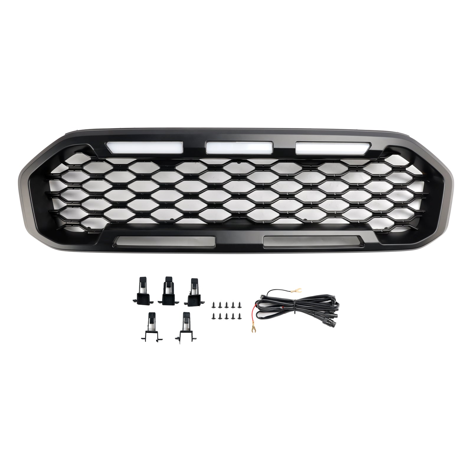 2019-2023 Ford Ranger T8 voorbumpergrille zwart met LED-licht