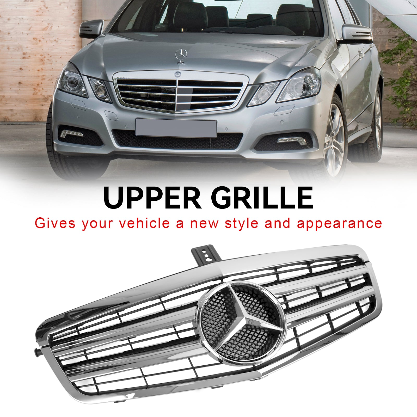 Mercedes-Benz 2010-2013 W212 Calandre de pare-chocs avant pour Mercedes Classe E E350 E550