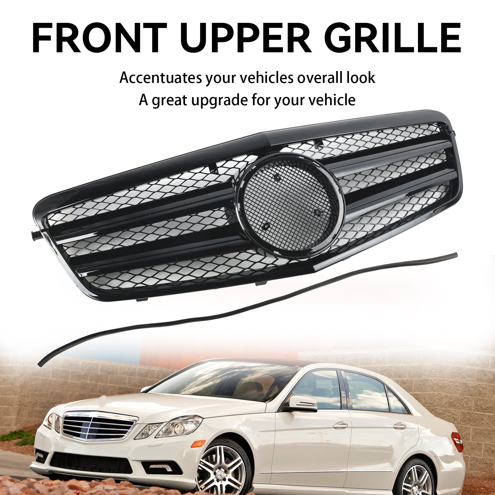 2010 2011 2012 2013 Mercedes Benz E Class W212 E350 E550 Front Bumper Grille Grill