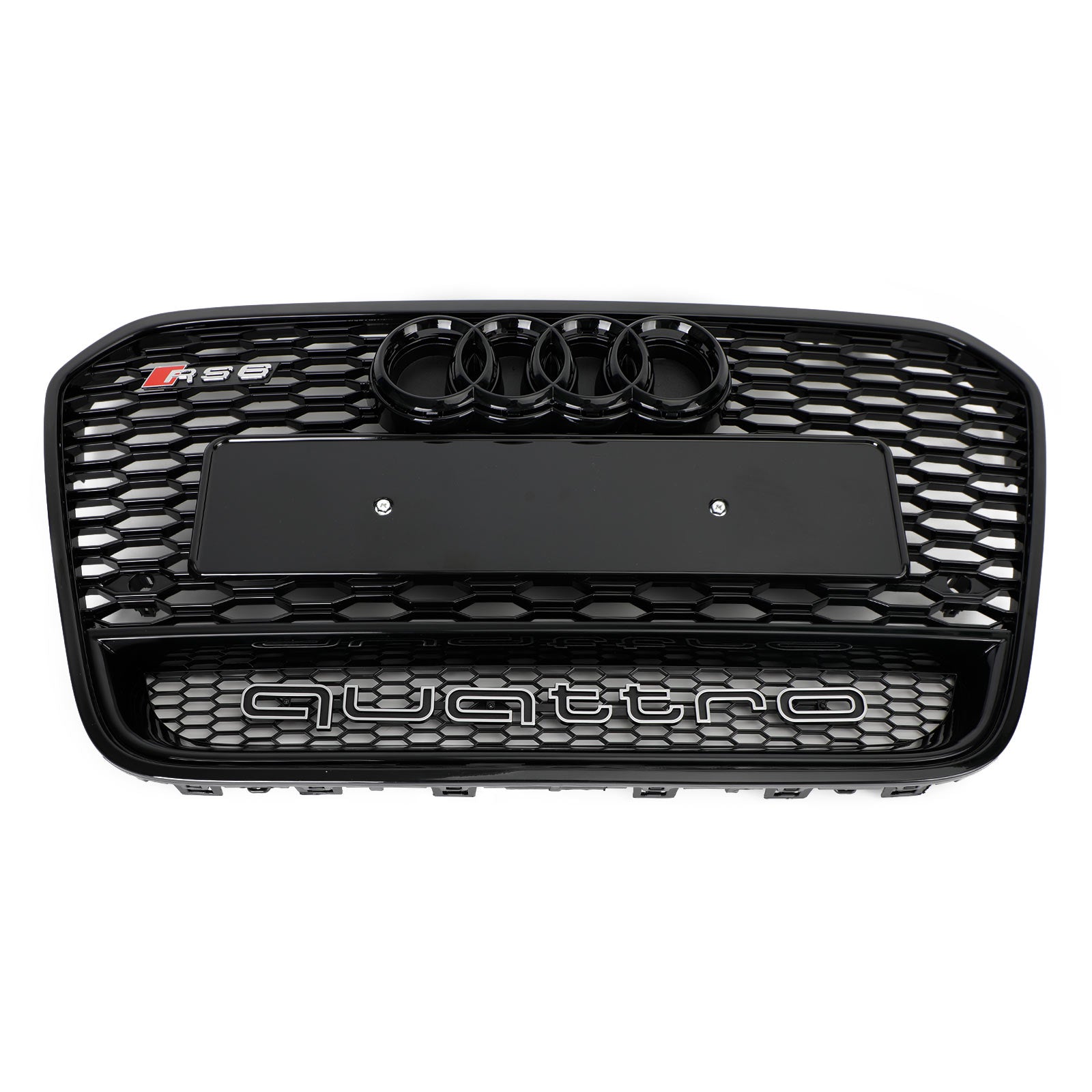 Grille de calandre en nid d'abeille en maille avant de style Audi A6 S6 C7 RS6 2012-2015