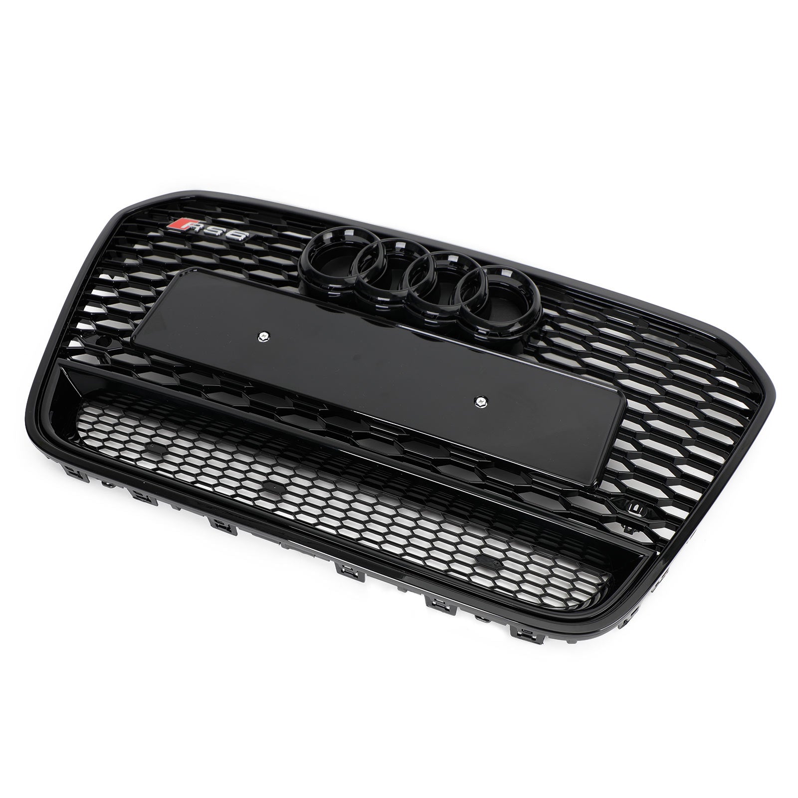 Grille de calandre en nid d'abeille en maille avant de style Audi A6 S6 C7 RS6 2012-2015