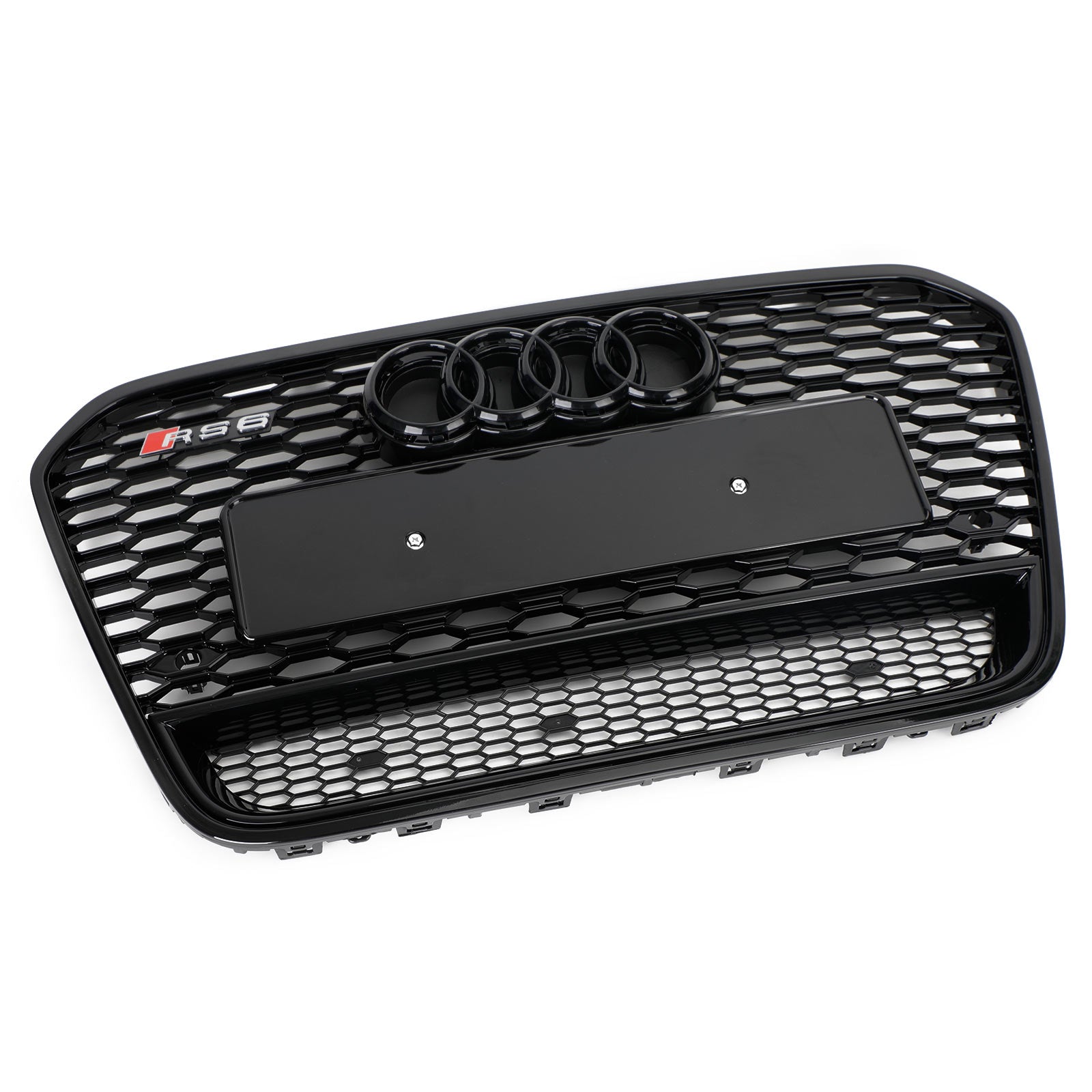 Grille de calandre en nid d'abeille en maille avant de style Audi A6 S6 C7 RS6 2012-2015