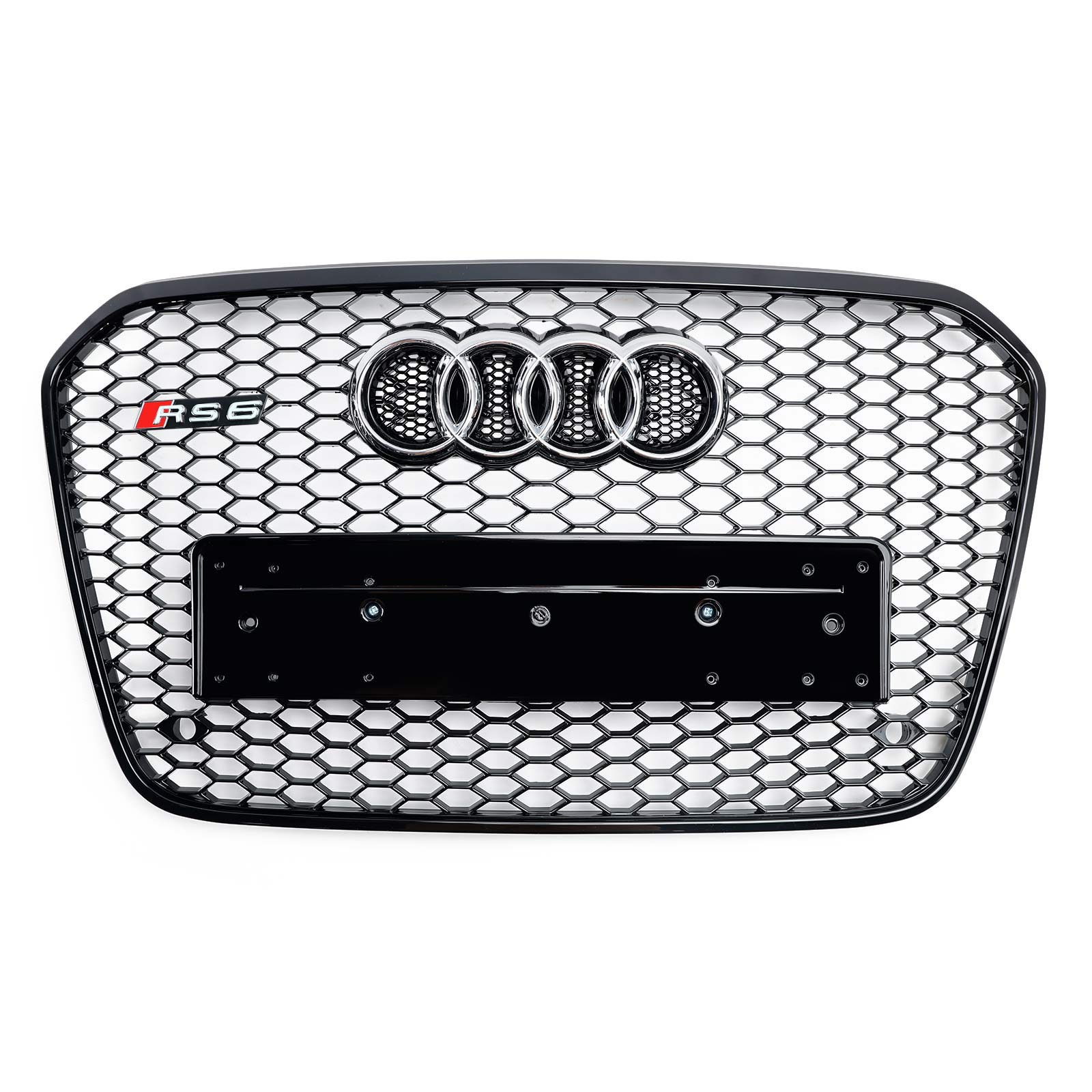 2012-2015 Audi A6 C7 S6 RS6 Stijl Honingraat Voorbumper Grille Grill