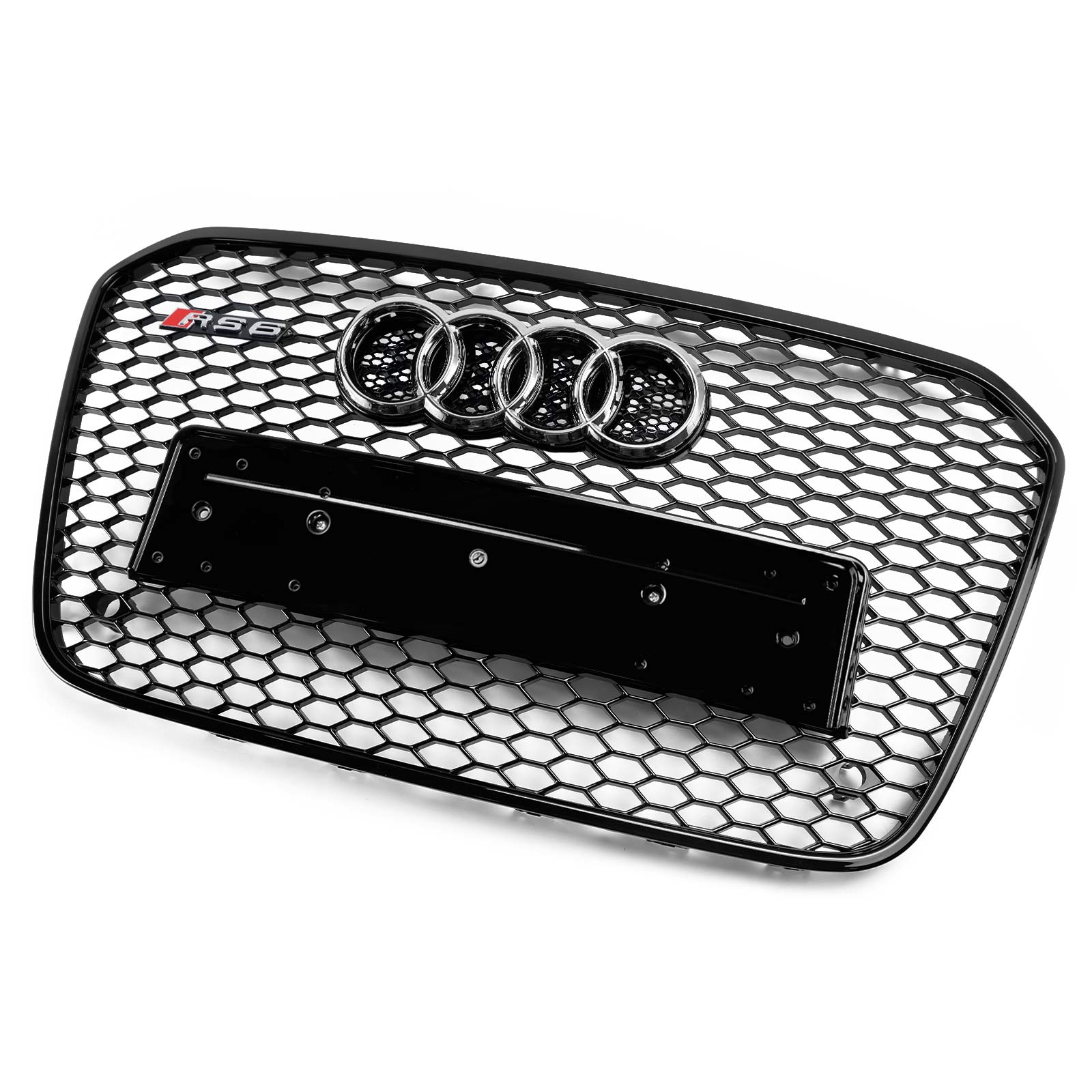 2012-2015 Audi A6 C7 S6 RS6 Style Honeycomb Front Bumper Grille Grill