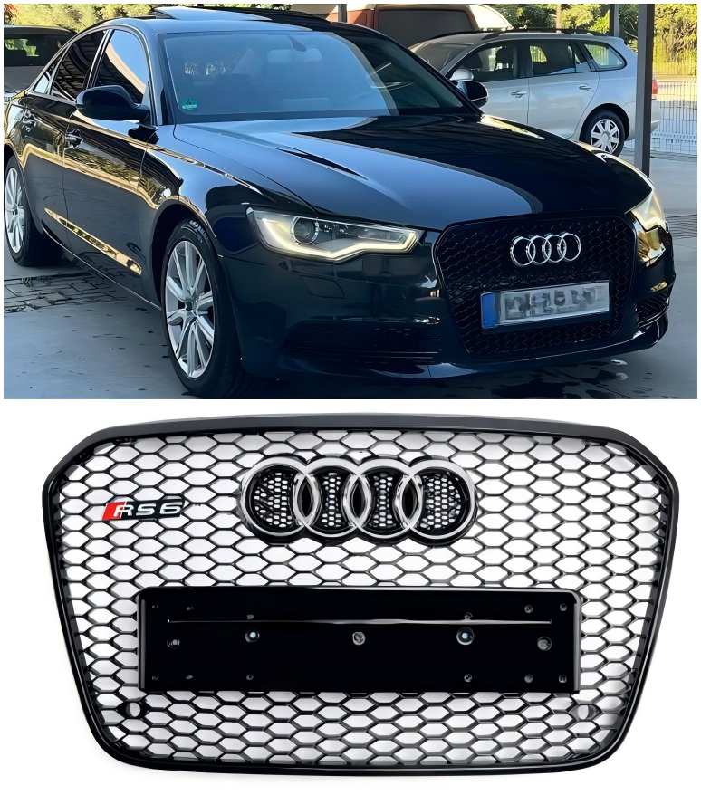 2012-2015 Audi A6 C7 S6 RS6 v štýle predného nárazníka mriežky mriežky