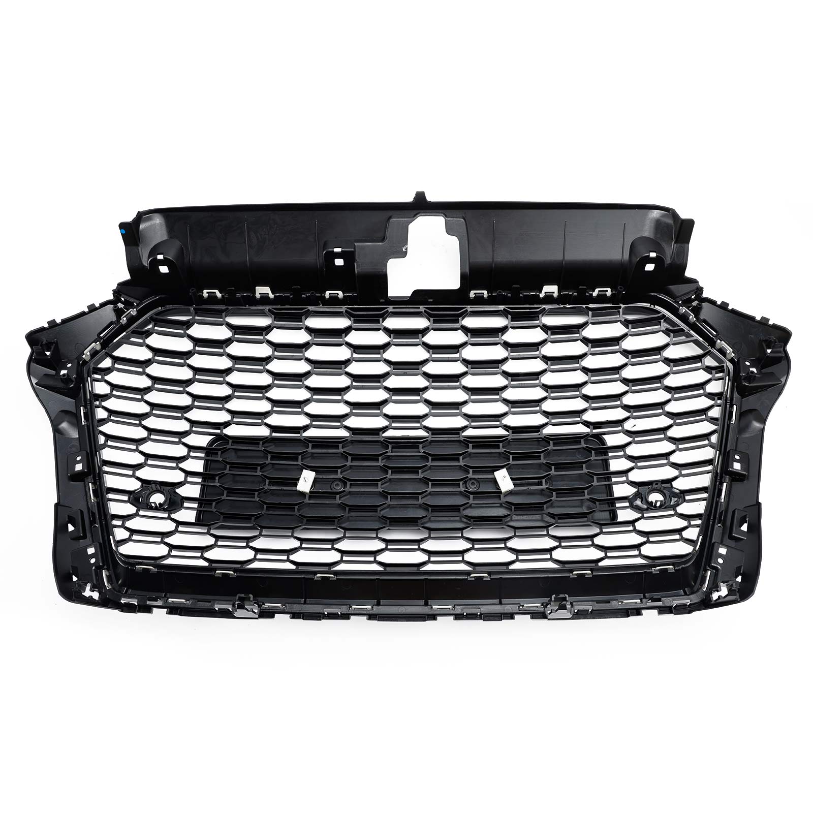 Parrilla de parachoques delantera tipo panal para Audi Q5 2013-2017, cromada/negra