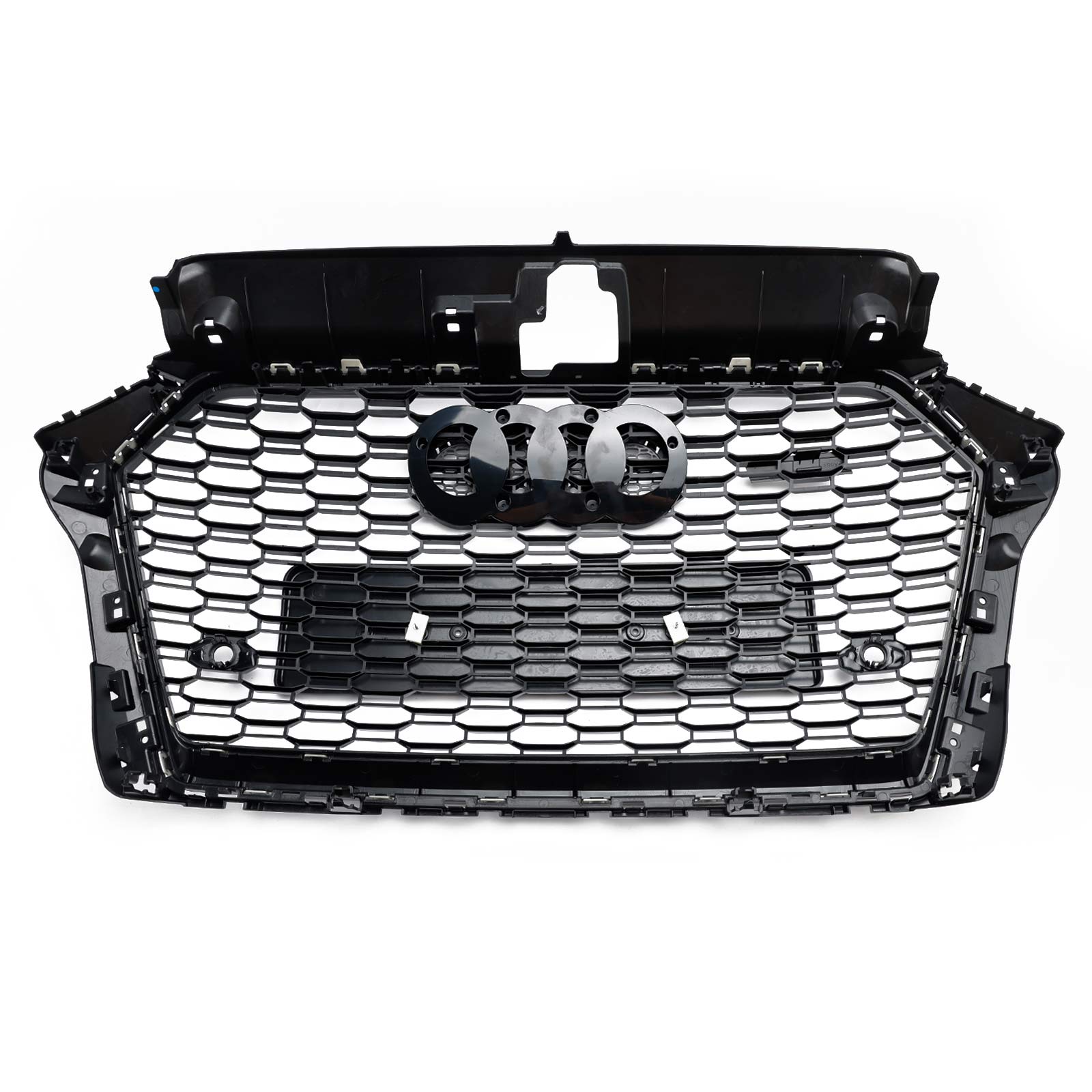 2017-2019 Audi A3 8V RS3 Style Honeycomb Mesh Front Bumper Grille Black