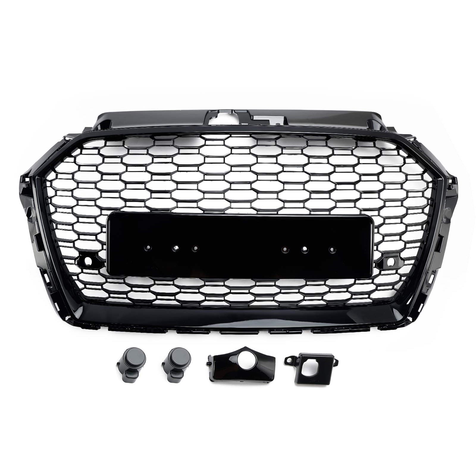 2018 2018 2019 Audi A3 8V RS3 Style Honeycomb Mesh Bumper Bumper Black