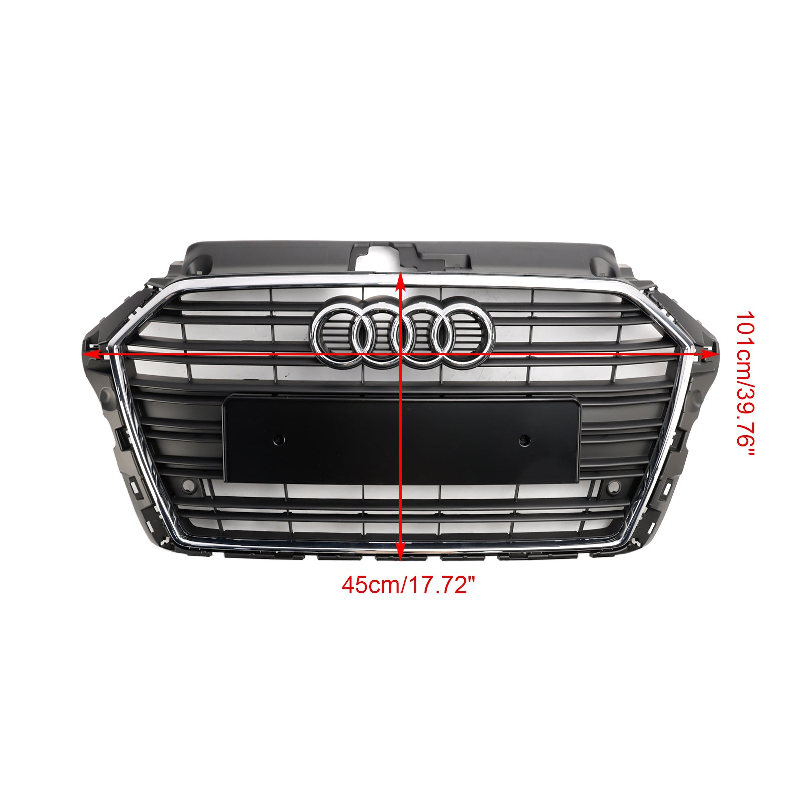 2017-2019 Audi A3 S3 Front Bumper Grill Grill 8v3853651 Chrome 8v3853651b