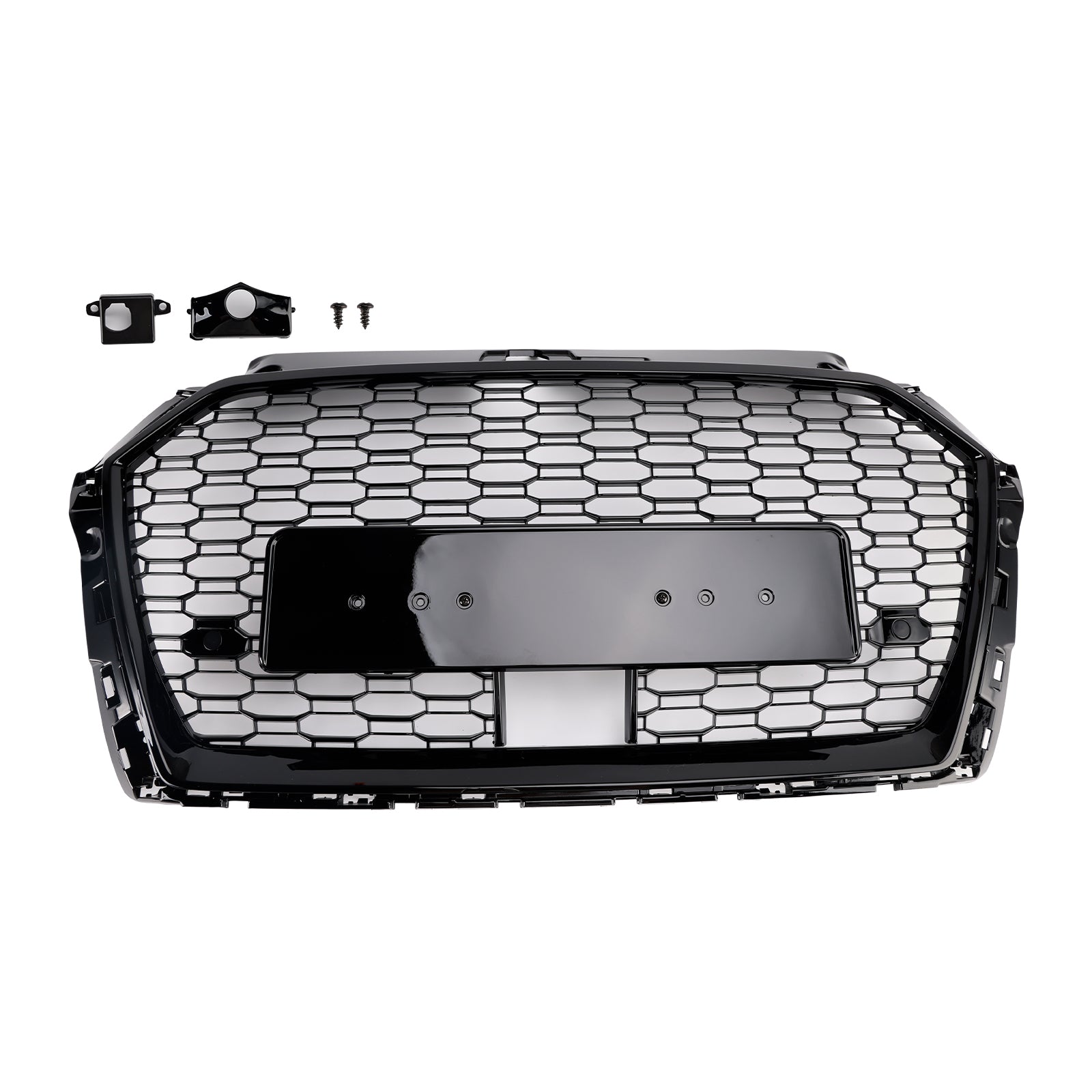 Direkte erstatning ABS Plastic Front Grille for 2017-2019 Audi A3 S3 med ACC