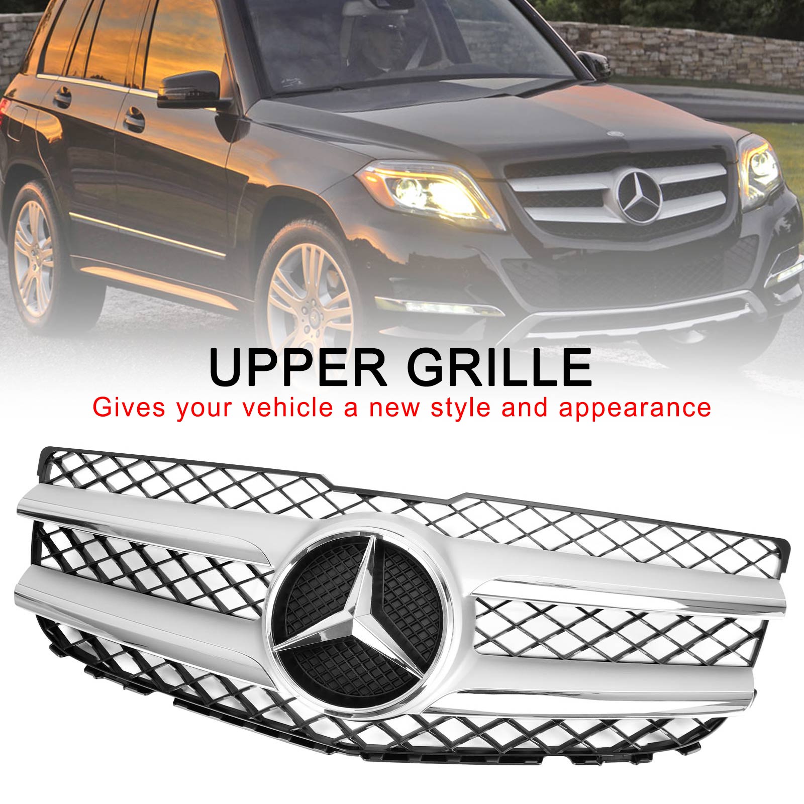 Mercedes-Benz GLK250 GLK350 Front Hood Bumper Grill Grille 2048802983