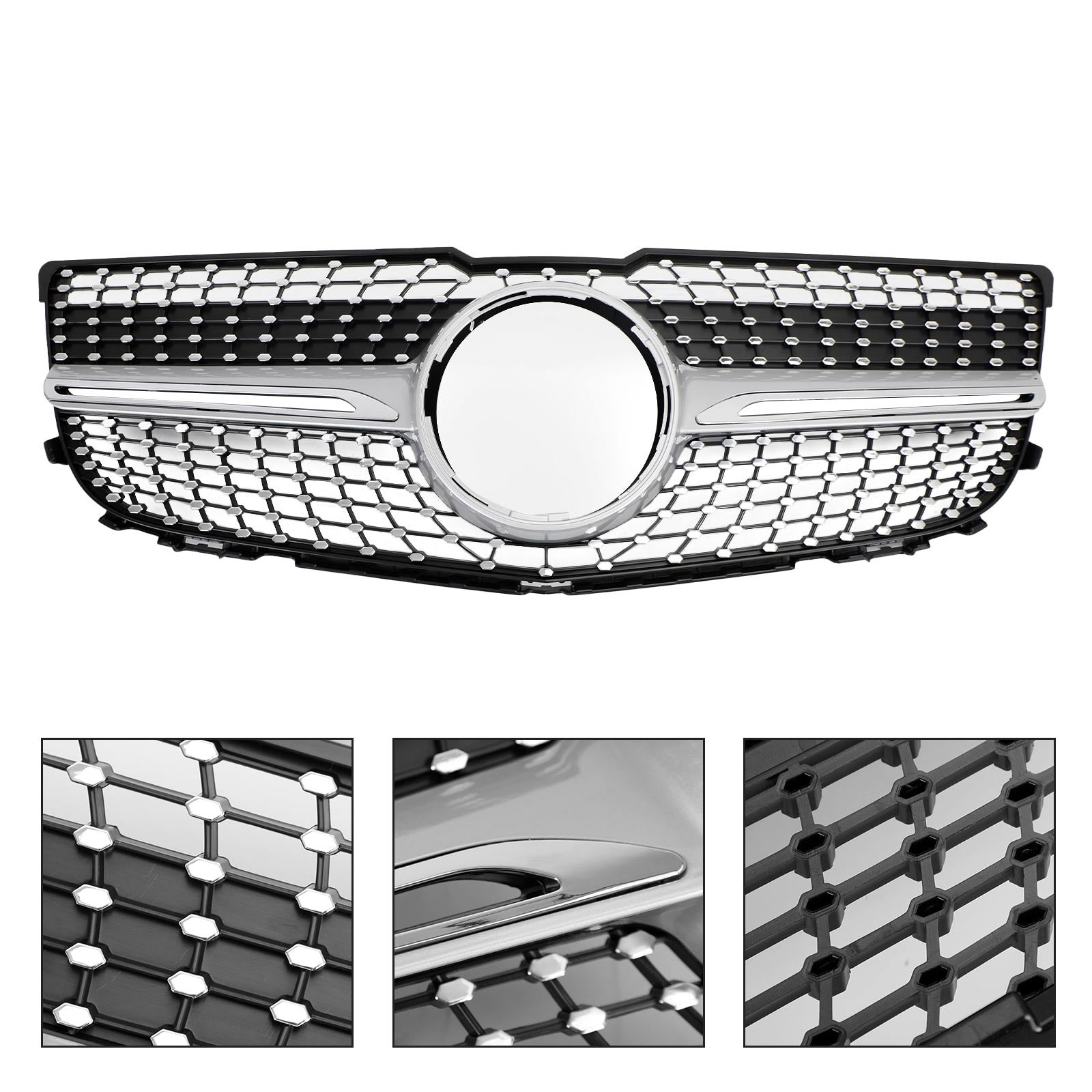 2013-2015 Mercedes Benz X204 Clase GLK Parrilla de parachoques delantero Parrilla Diamante