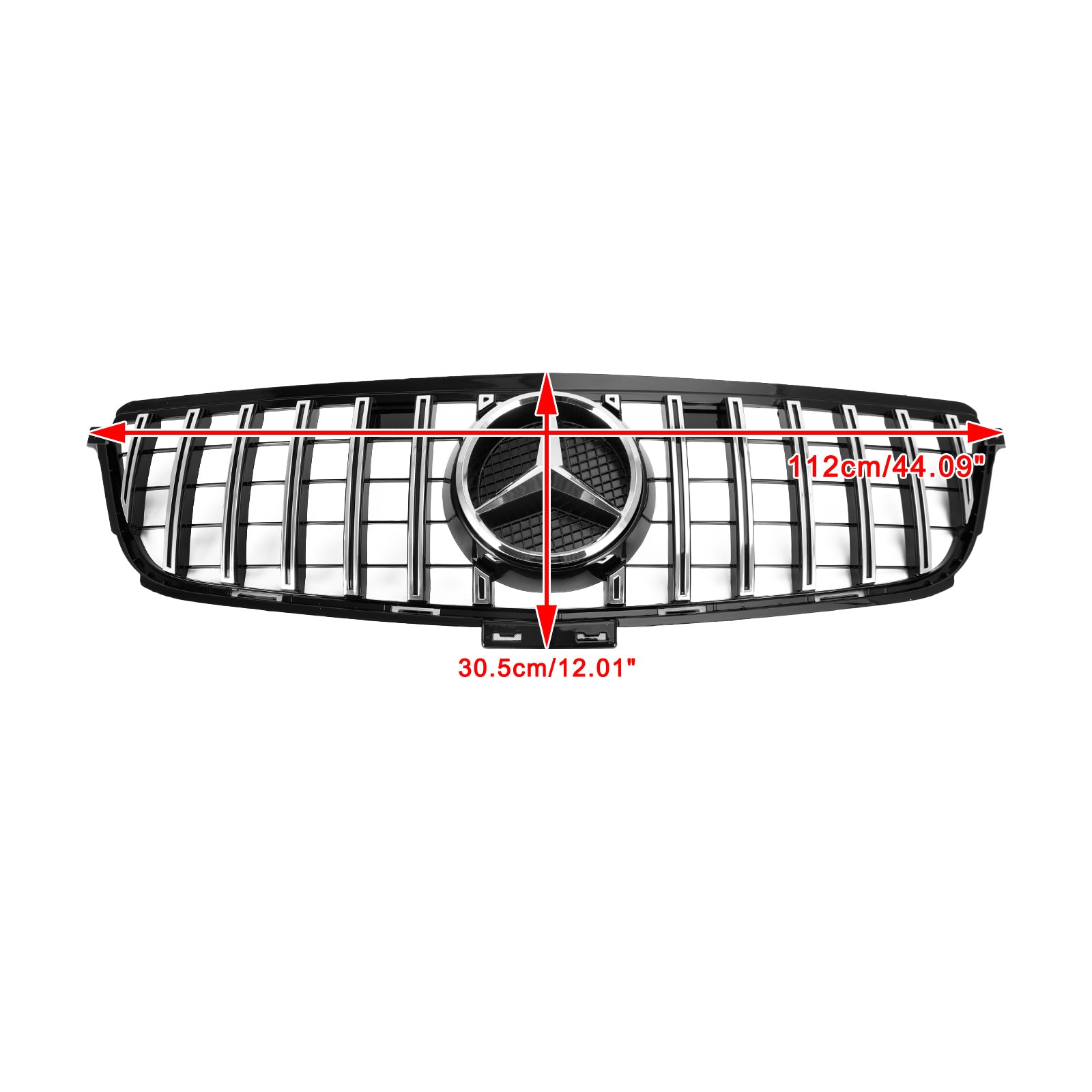 2012 2013 2014 2015 Mercedes-Benz W166 ML350 400 550 GTR Stijl Front Grille Grille Chroom Zwart