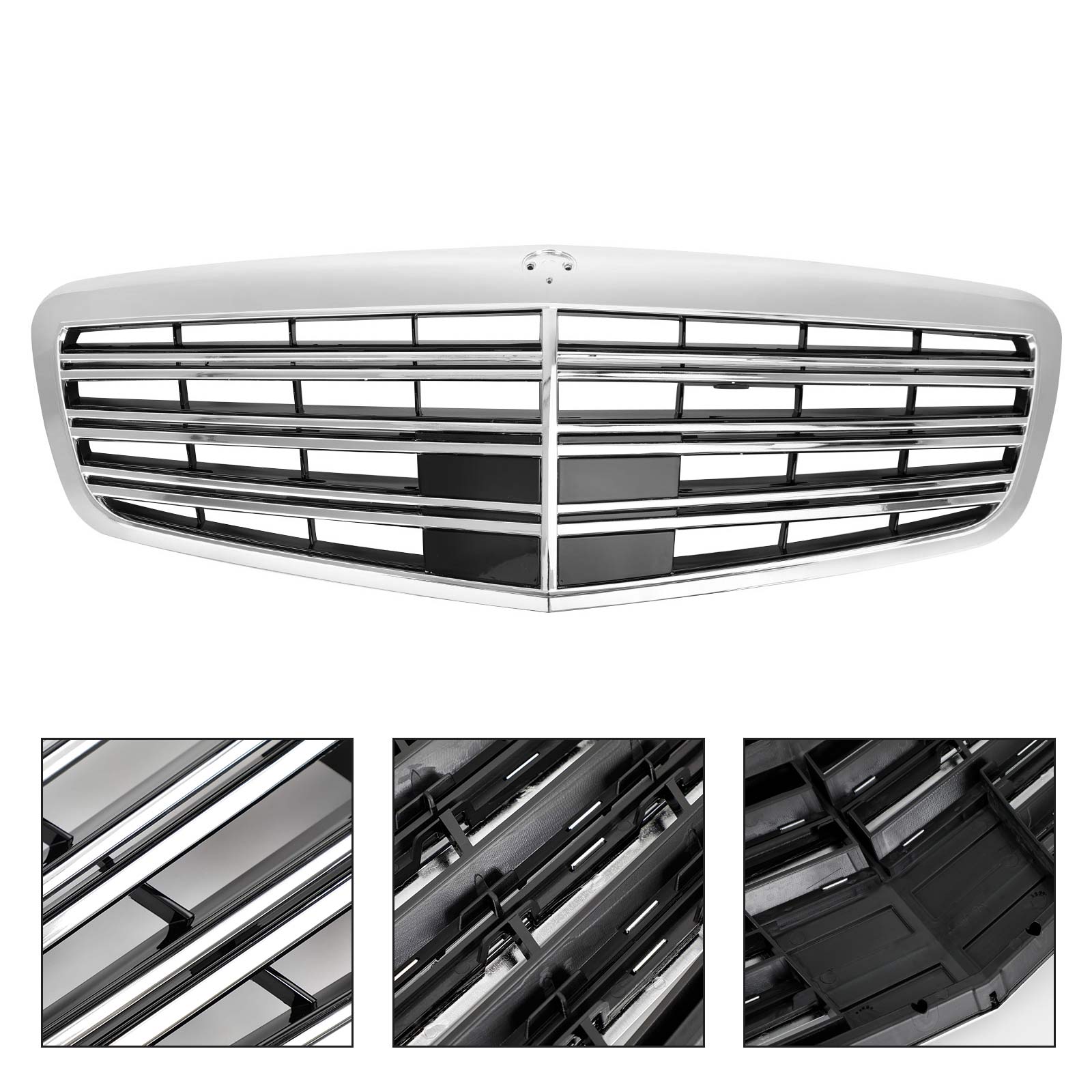 Mercedes-Benz Clase S 2010-2013 S400 S450 S550 S600 S65 S63 AMG W221 Parrilla delantera estilo AMG