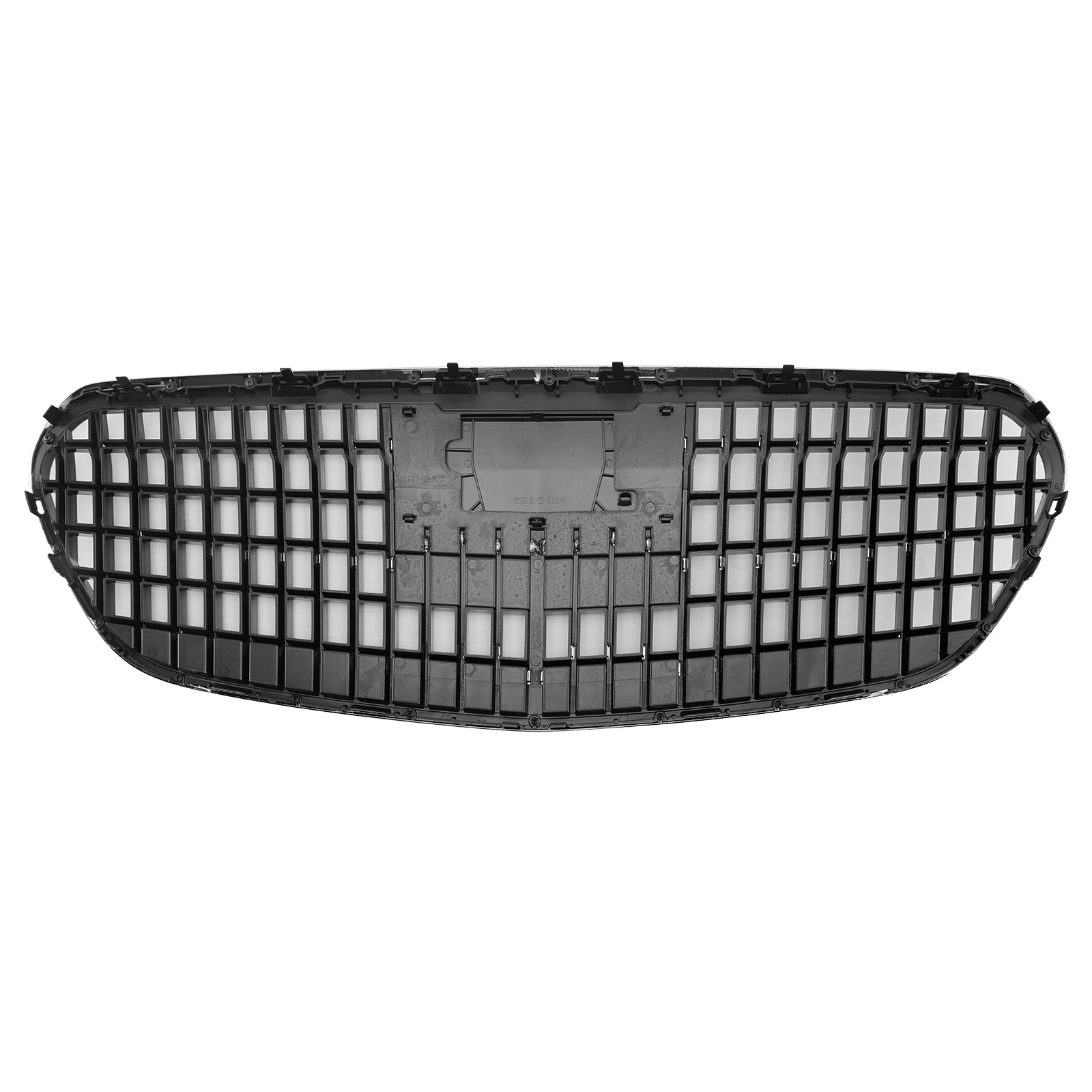 Mercedes Benz Classe S 2021-2023 W223 S480 S580 S680 + Grade do para-choque dianteiro cromada com ACC
