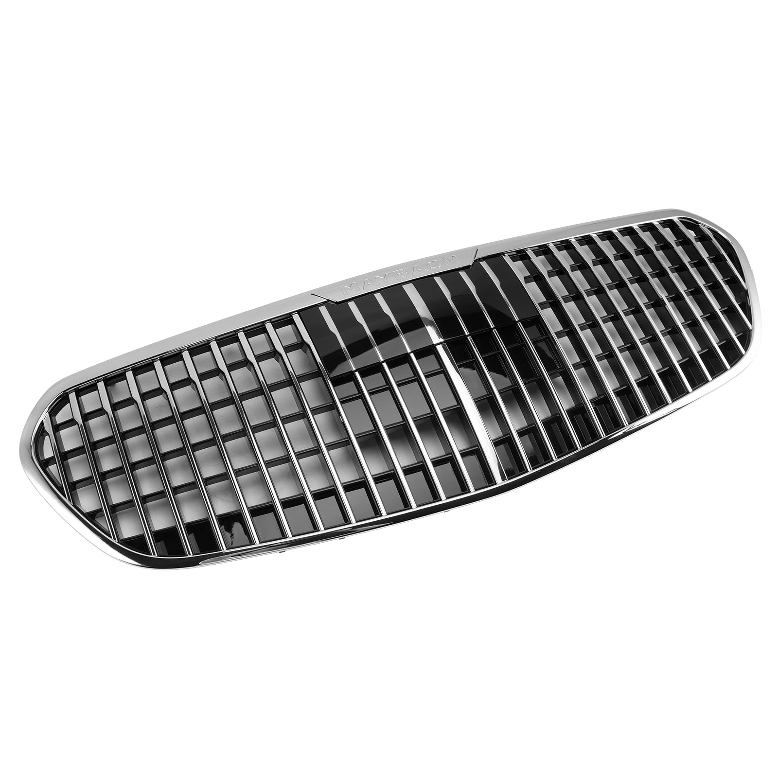 Mercedes Benz Classe S 2021-2023 W223 S480 S580 S680 + Grade do para-choque dianteiro cromada com ACC