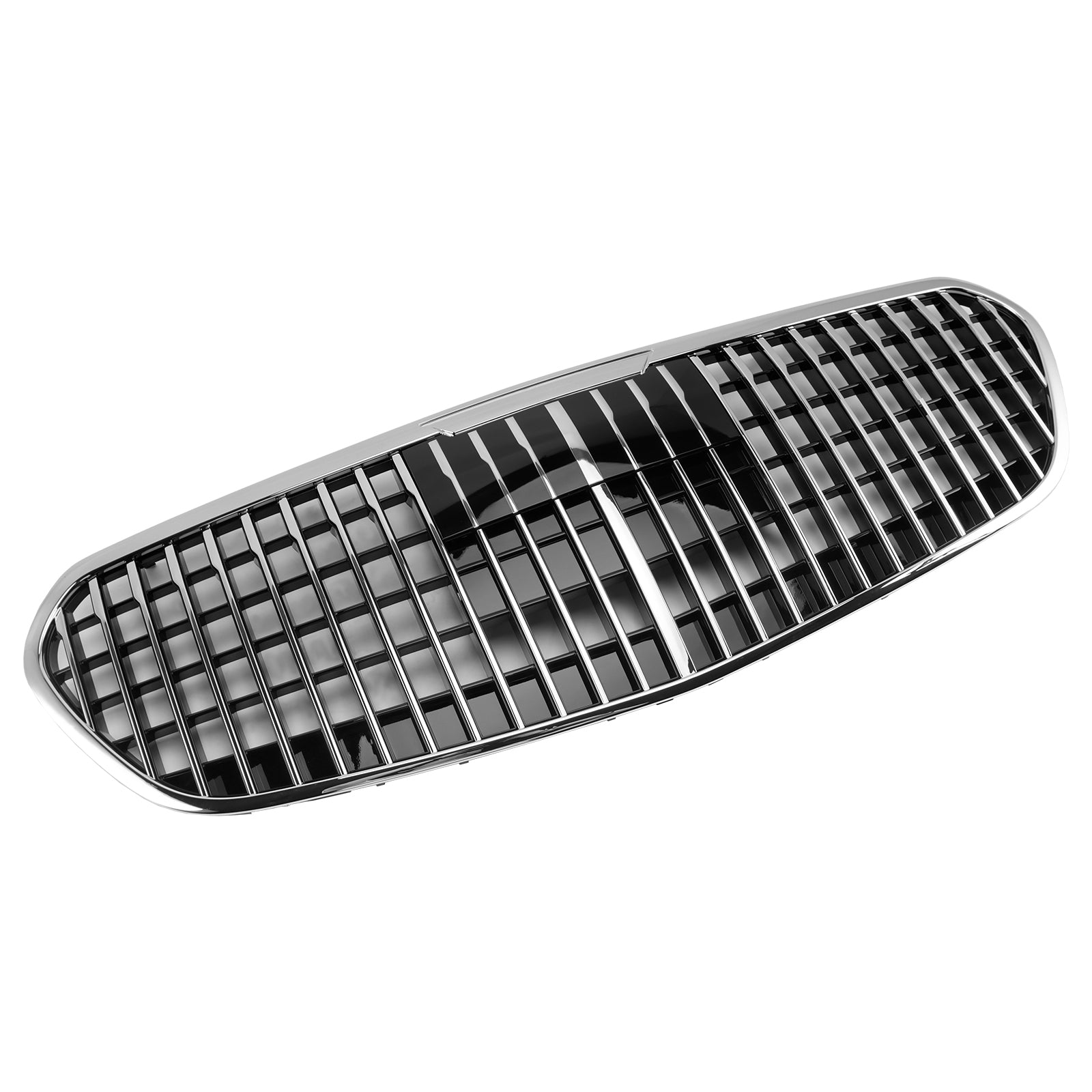 Mercedes Benz Classe S 2021-2023 W223 S480 S580 S680 + Grade do para-choque dianteiro cromada com ACC
