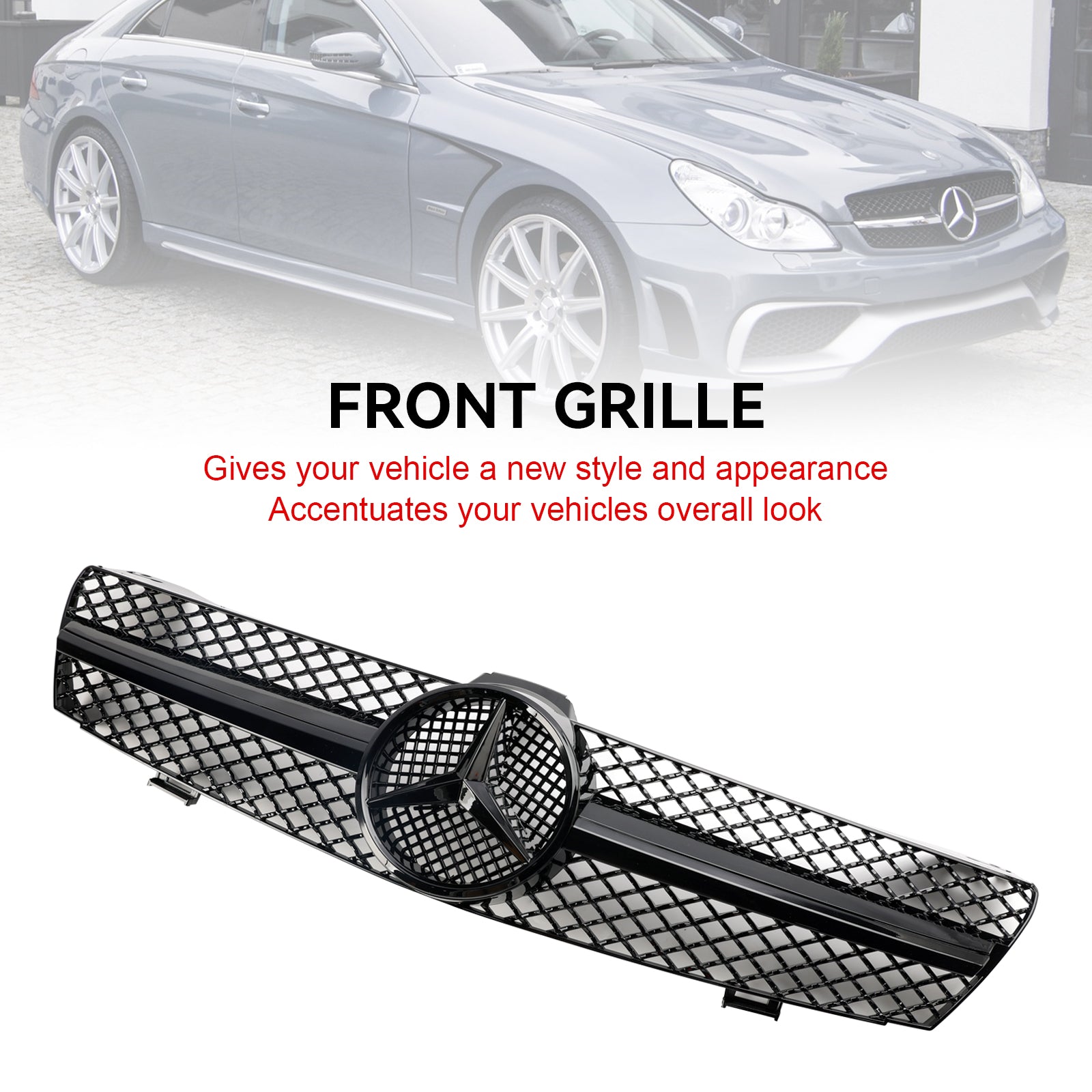 2004-2008 CLS-Class W219 C219 CLS280 CLS320 CLS350 Mercedes Benz Front Bumper Grille Grill